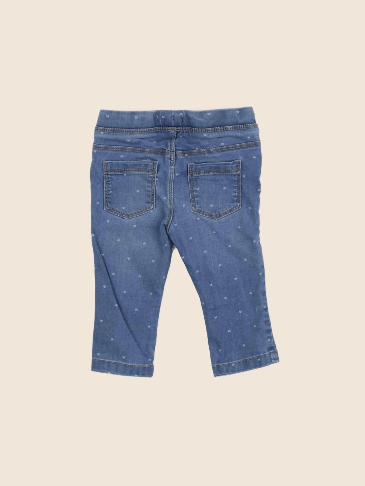 Vertbaudet - jegging bleu - 12 mois