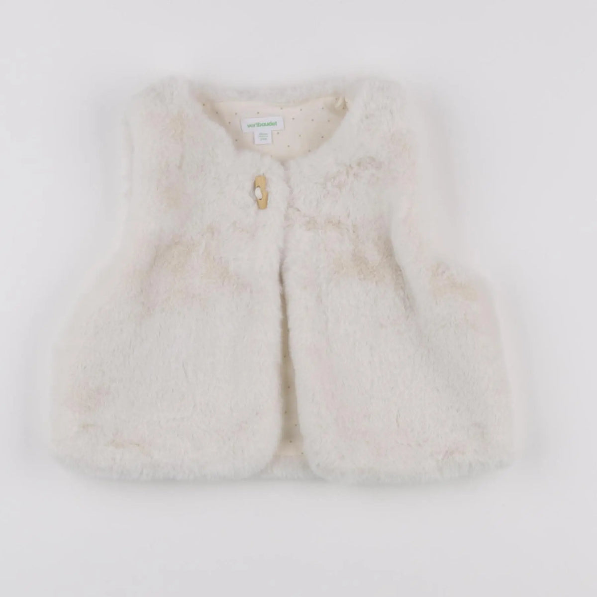 Vertbaudet - gilet beige - 24 mois