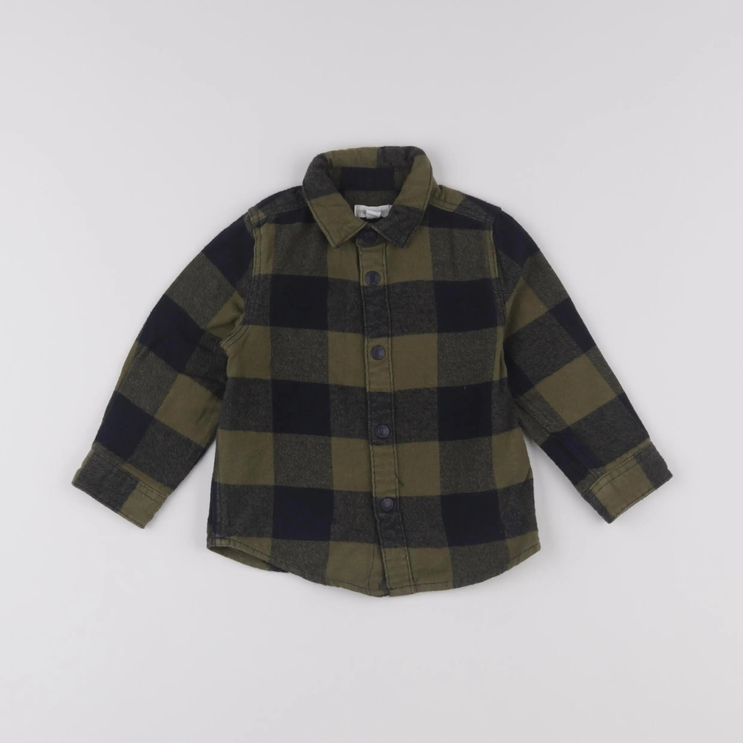 Vertbaudet - chemise vert - 2 ans