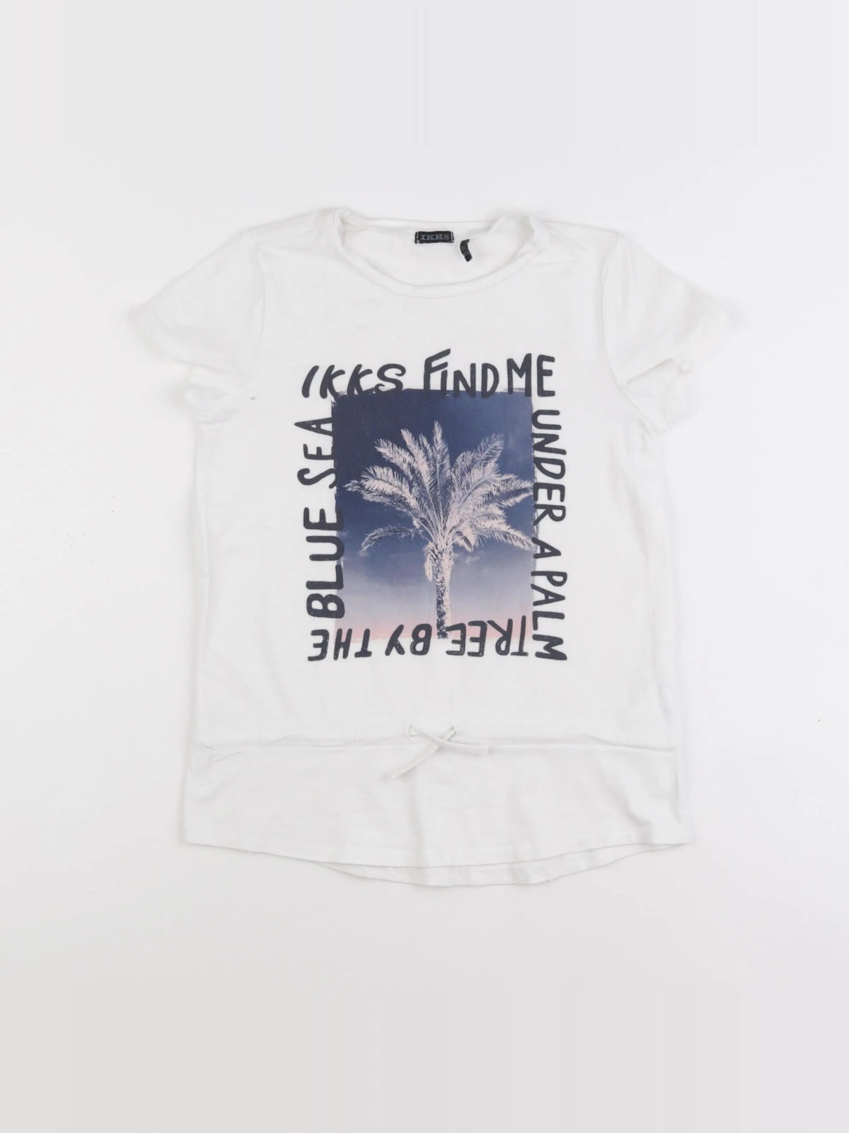 IKKS - tee-shirt blanc - 10 ans