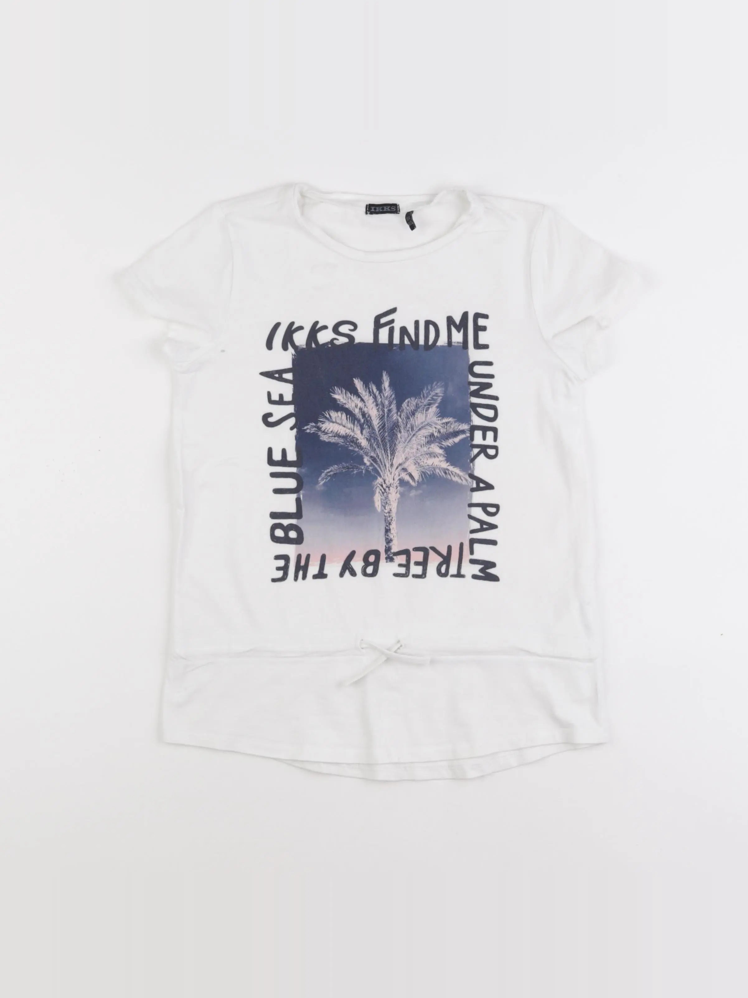 IKKS - tee-shirt blanc - 10 ans