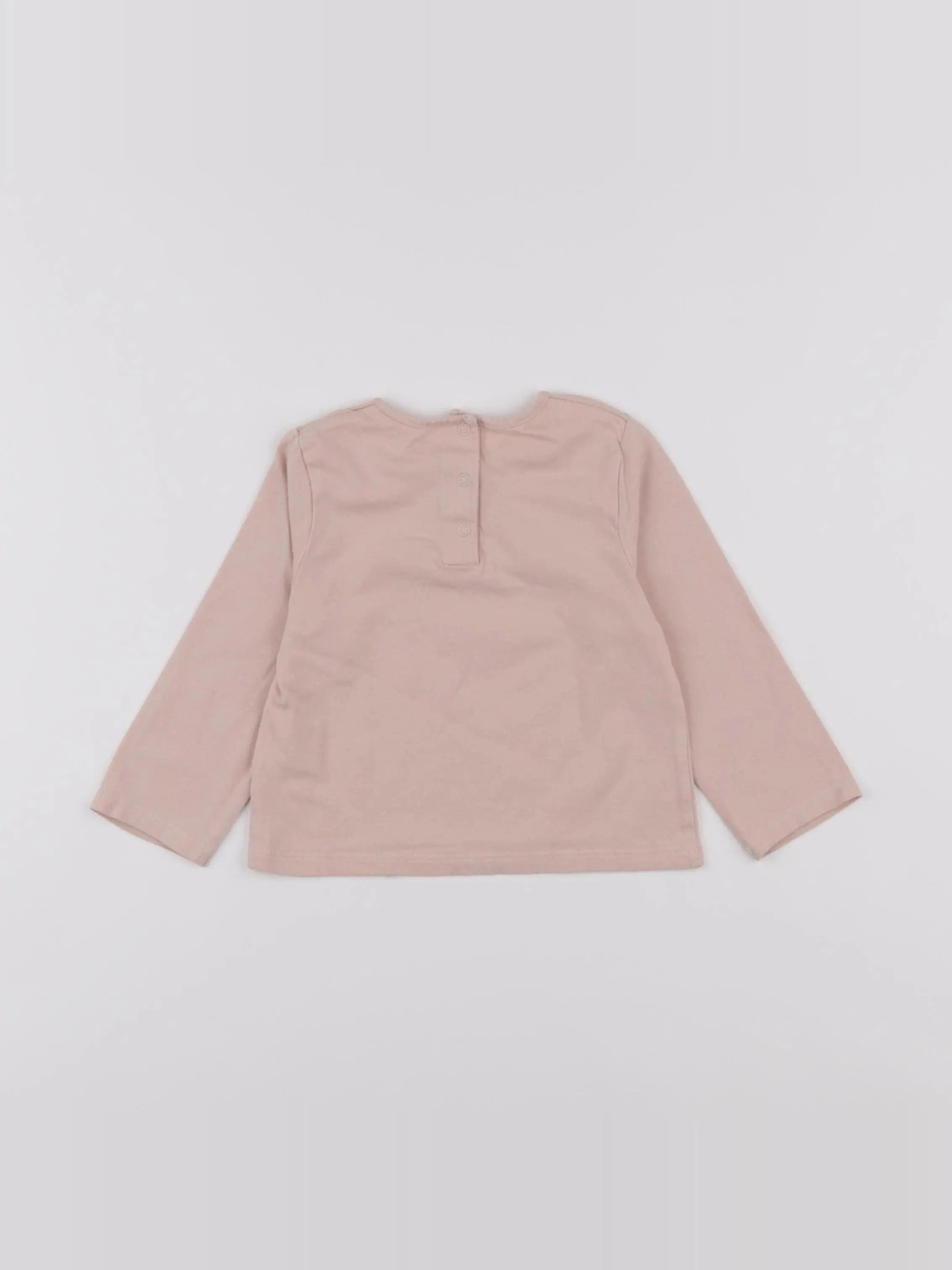 Vertbaudet - tee-shirt rose - 12 mois
