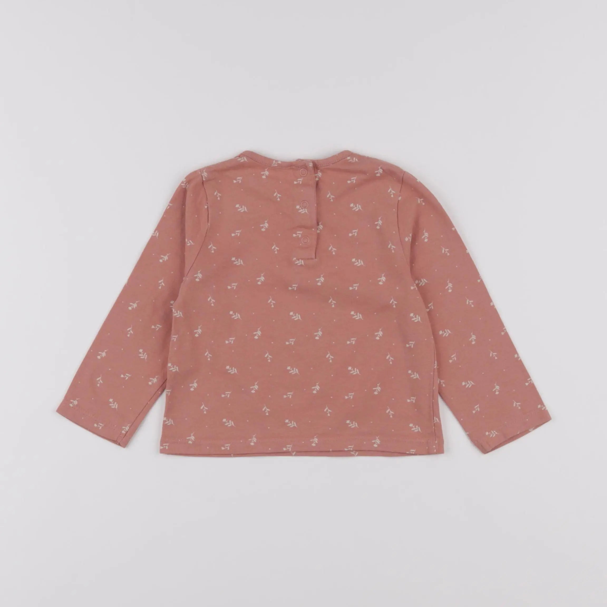 Vertbaudet - tee-shirt rose - 12 mois