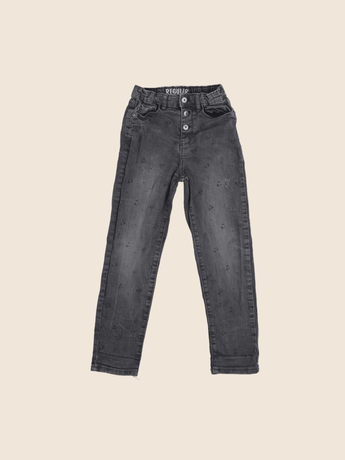 Vertbaudet - jean gris - 8 ans