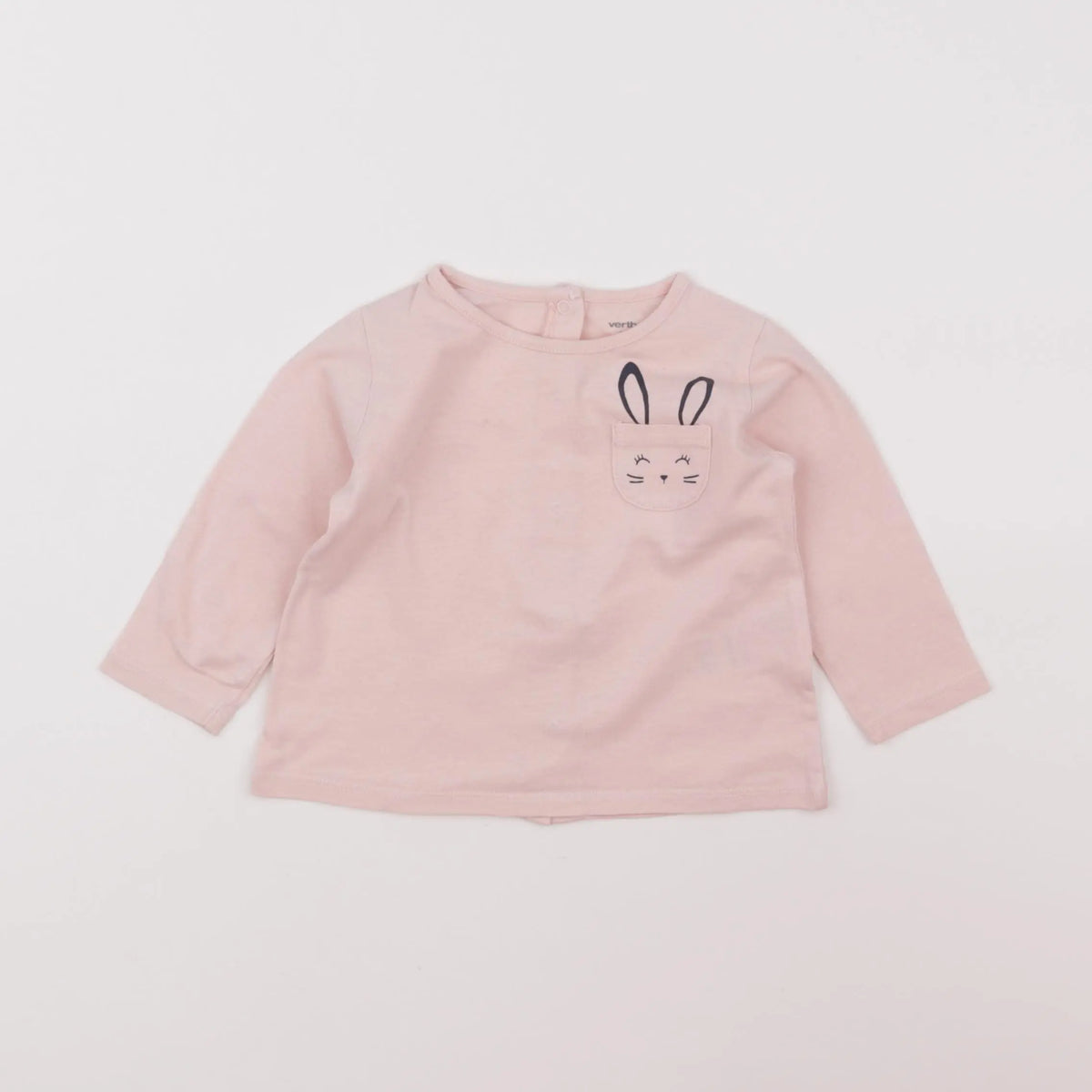 Vertbaudet - tee-shirt rose - 9 mois