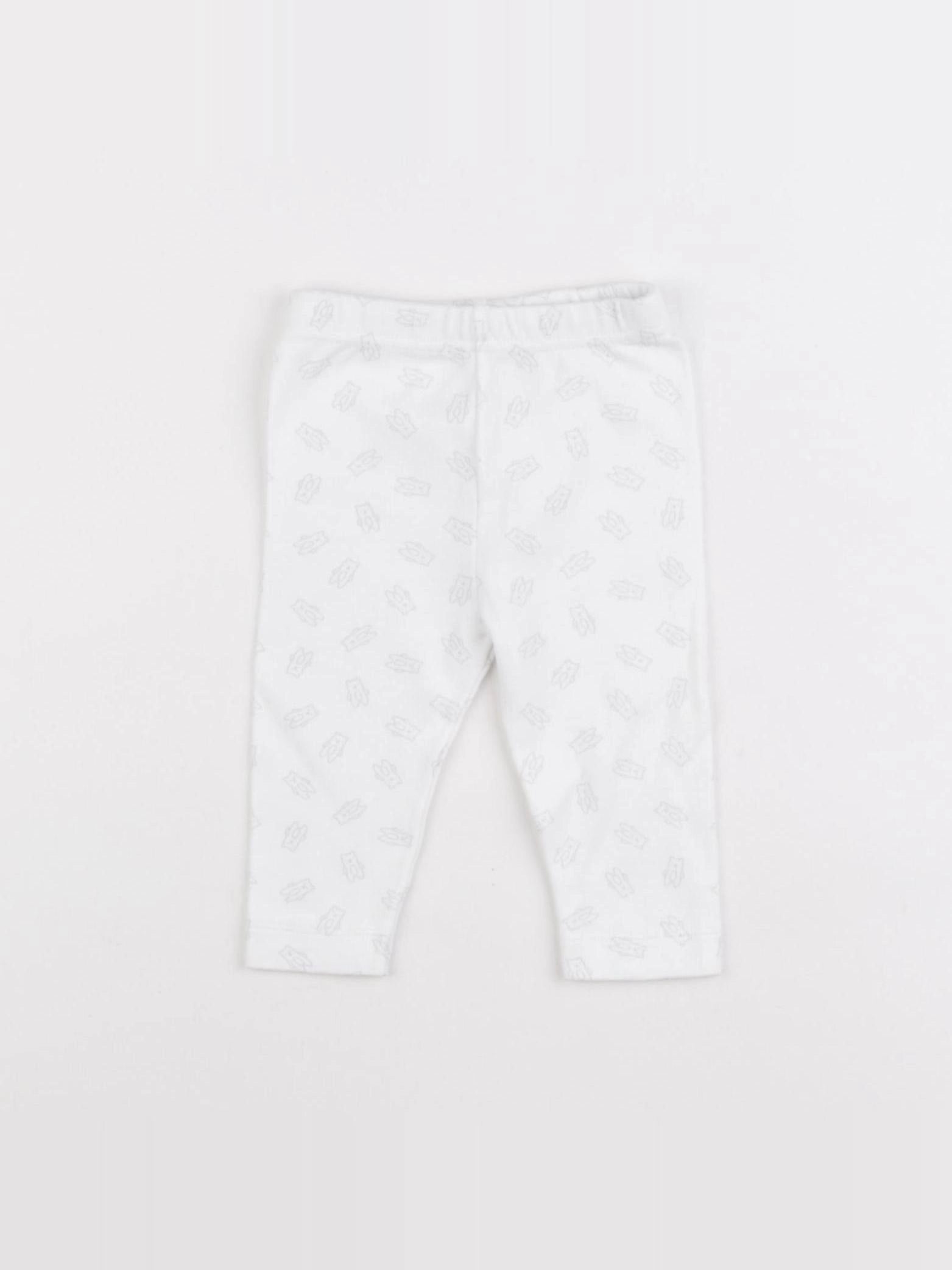 Boutchou - legging blanc - 3 mois