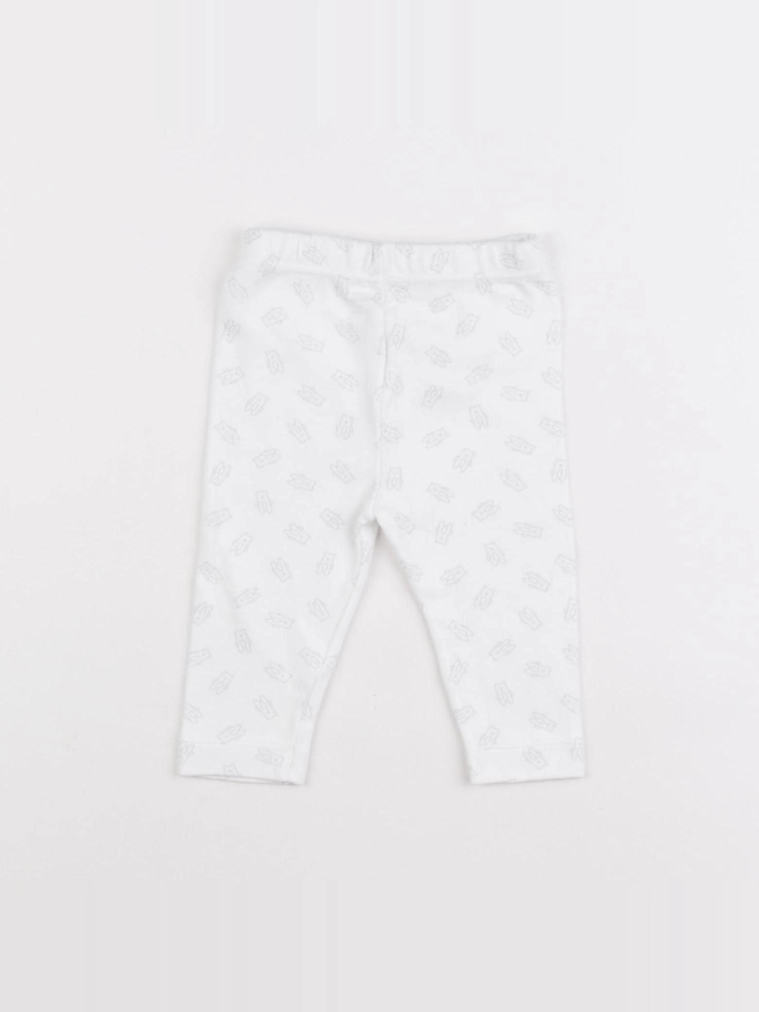 Boutchou - legging blanc - 3 mois