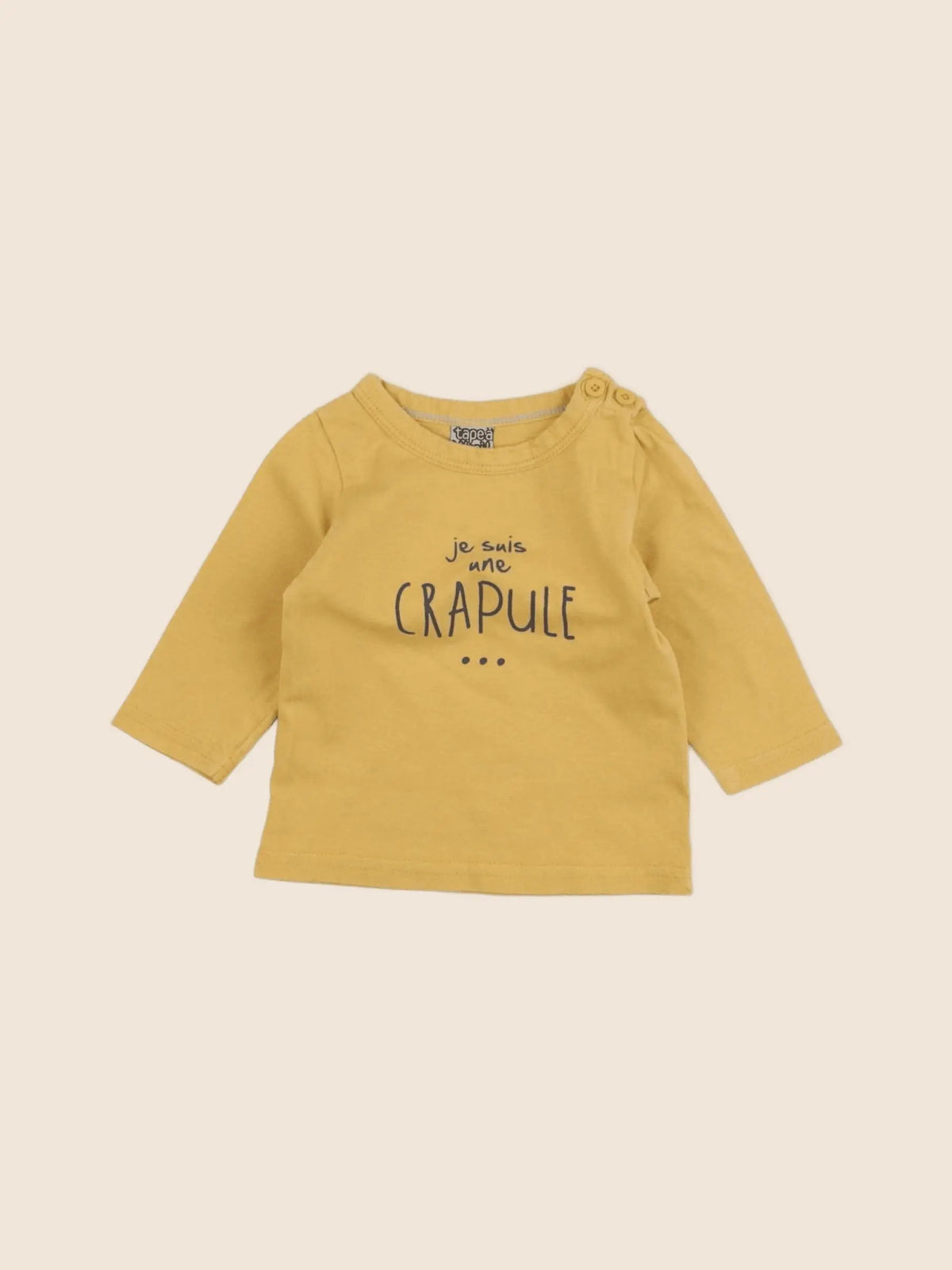 Tape à l'oeil - tee-shirt jaune - 3 mois