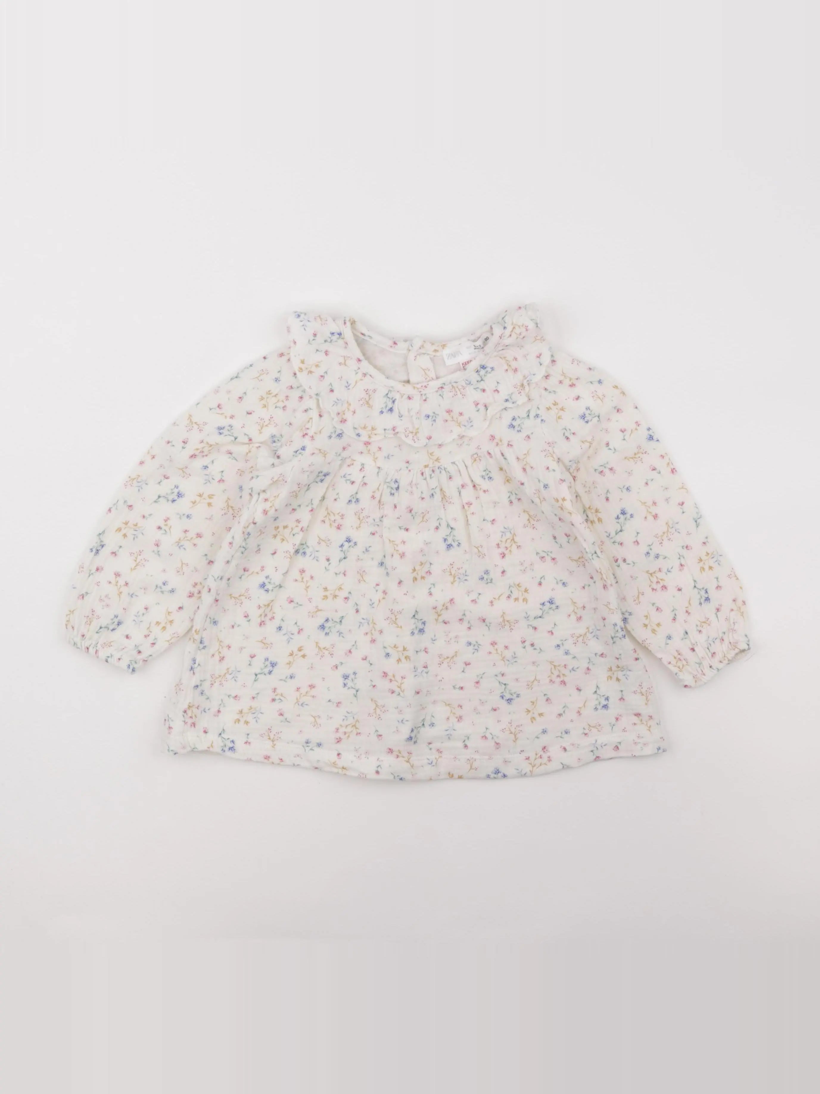 Zara - blouse beige - 9/12 mois