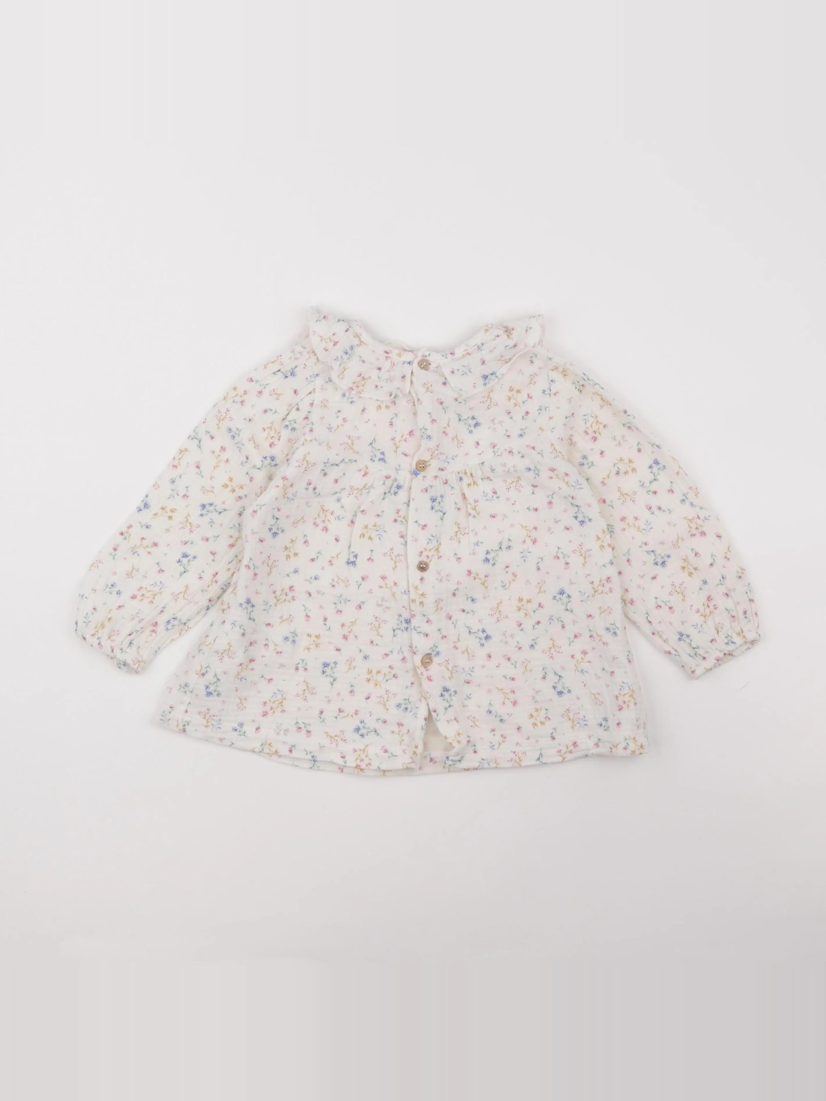 Zara - blouse beige - 9/12 mois