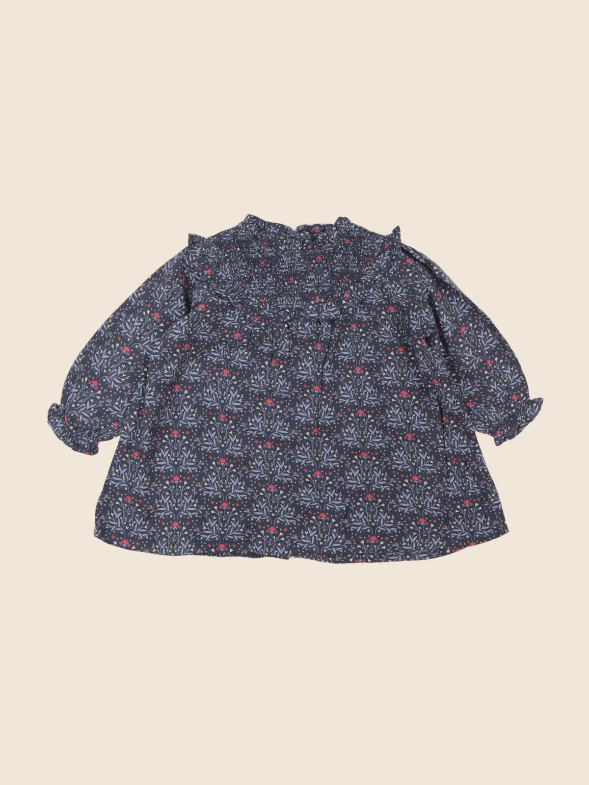 Vertbaudet - robe bleu - 12 mois