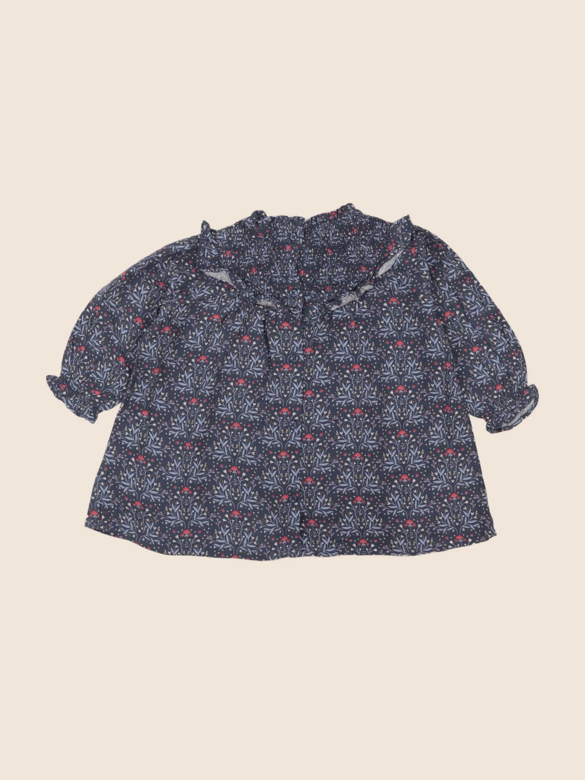 Vertbaudet - robe bleu - 12 mois