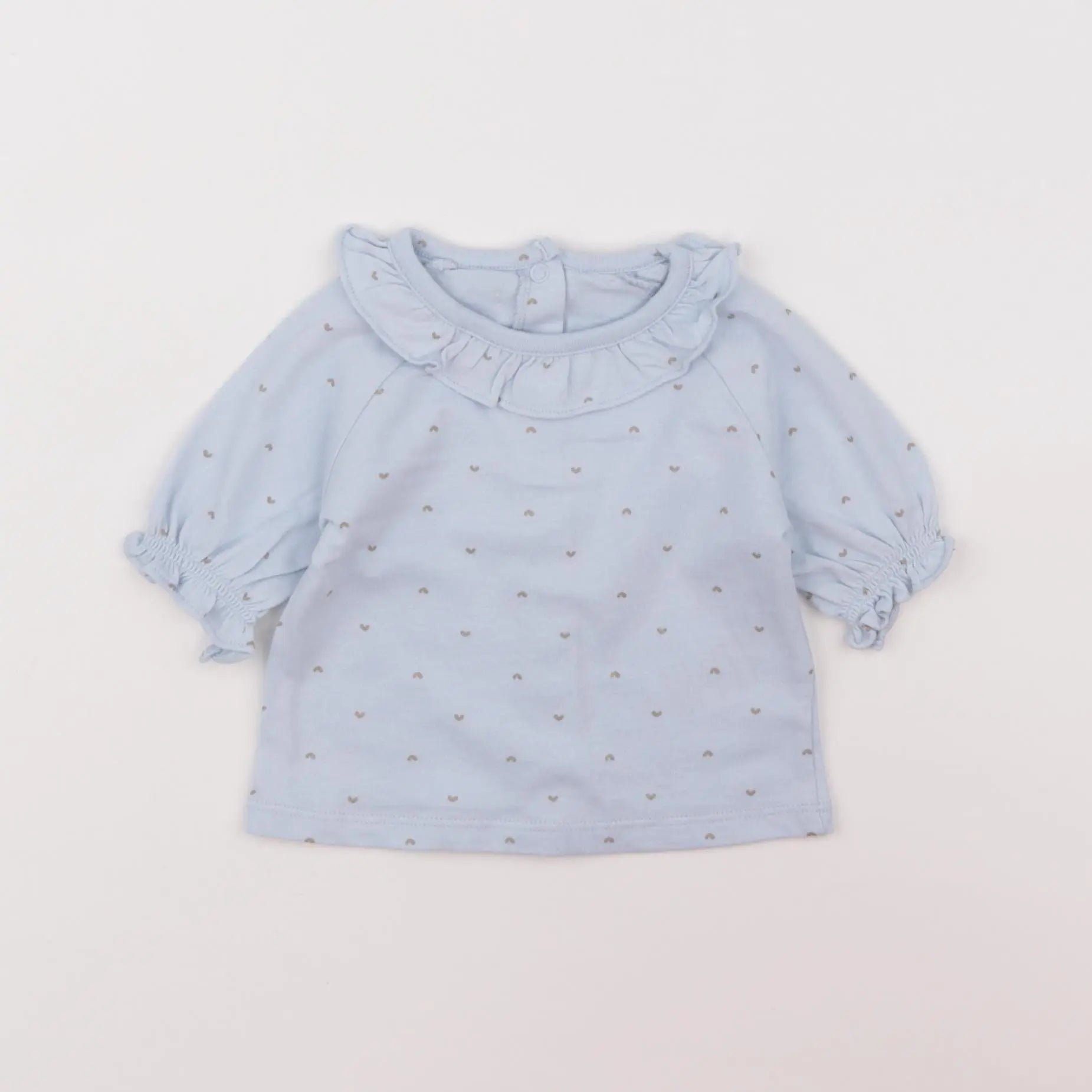 Vertbaudet - tee-shirt bleu - 6 mois