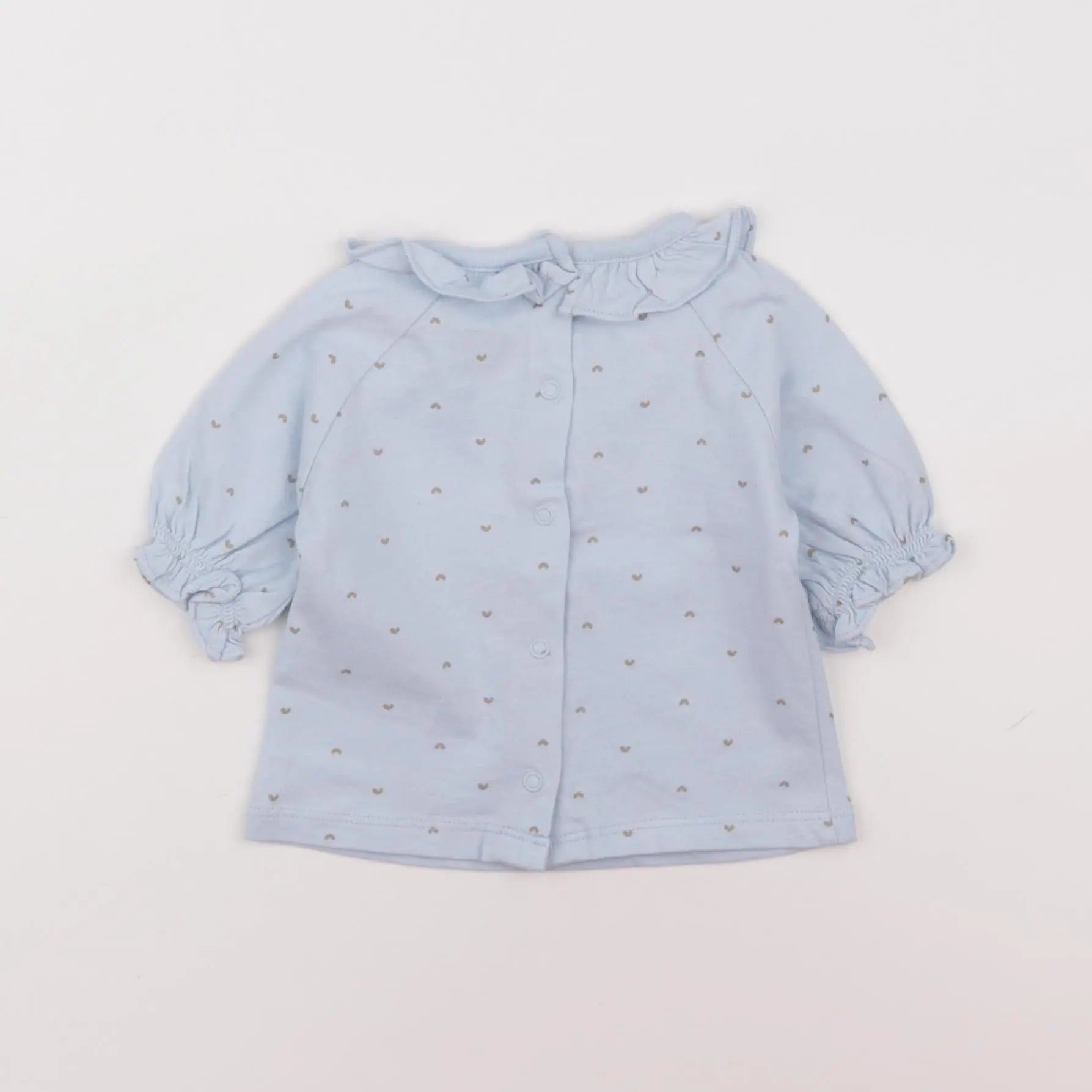 Vertbaudet - tee-shirt bleu - 6 mois