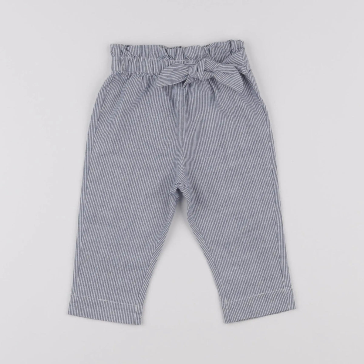 Vertbaudet - pantalon bleu - 9 mois