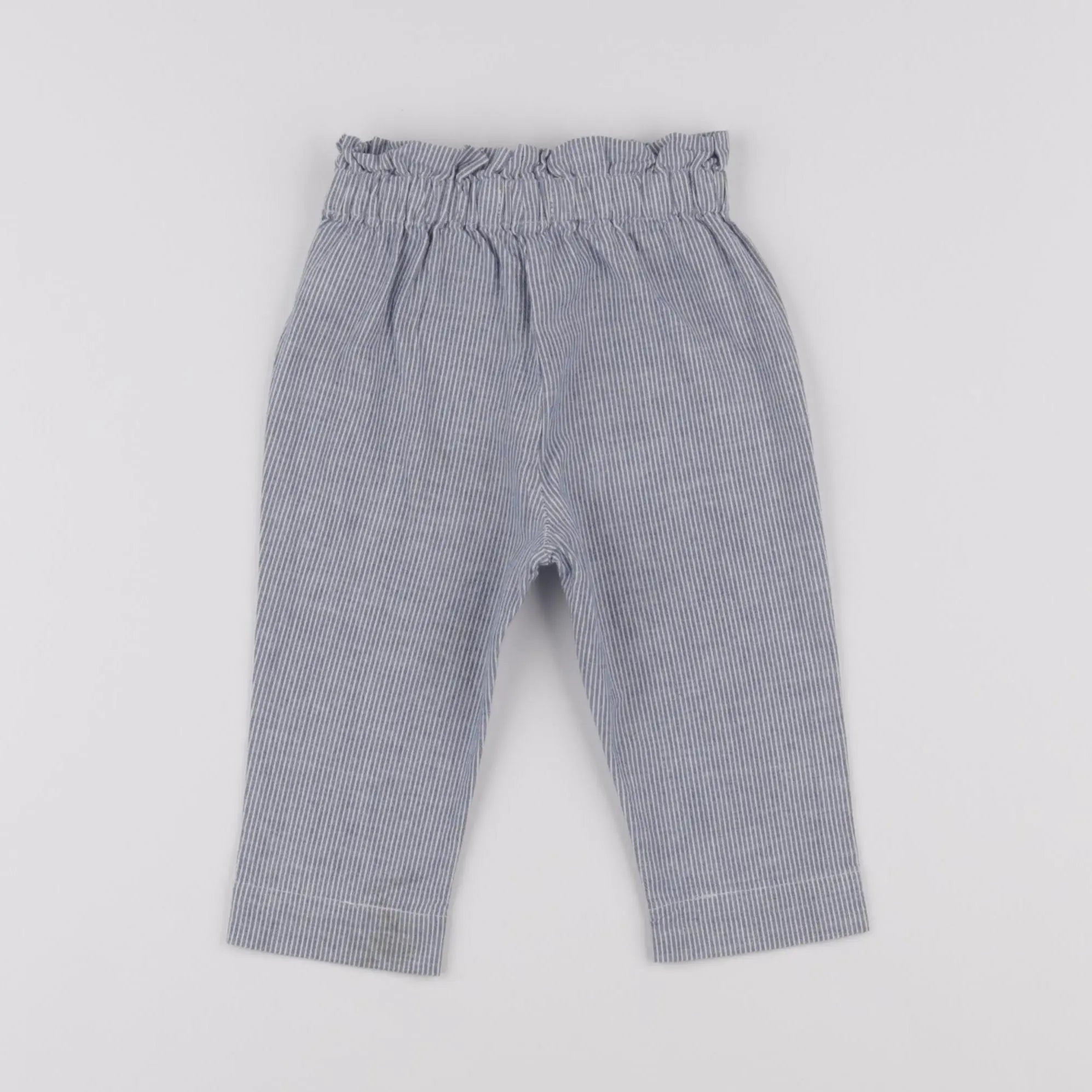 Vertbaudet - pantalon bleu - 9 mois