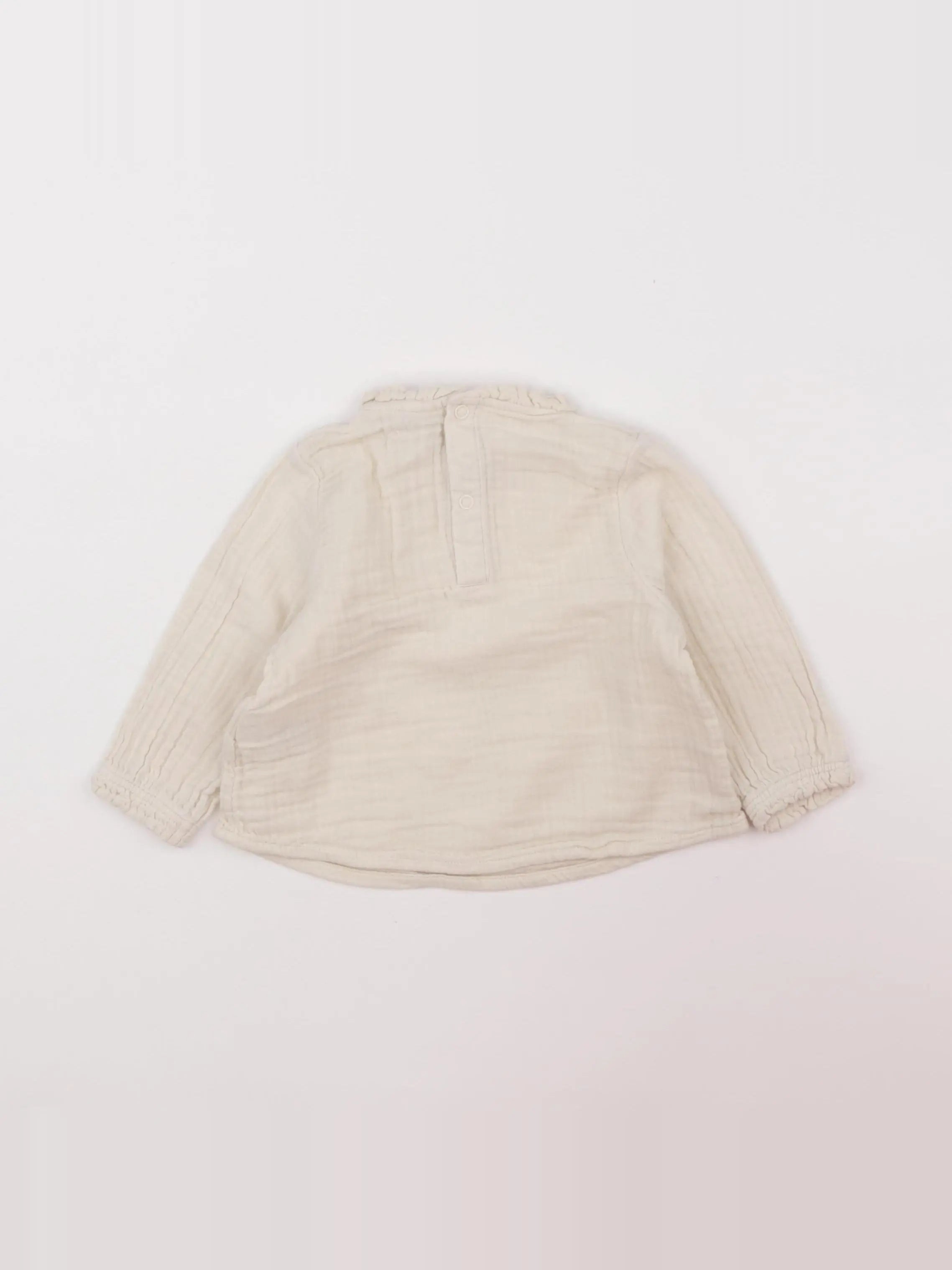 Petit Bateau - blouse beige - 12 mois