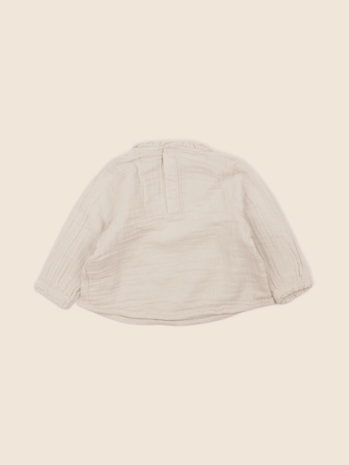 Petit Bateau - blouse beige - 12 mois