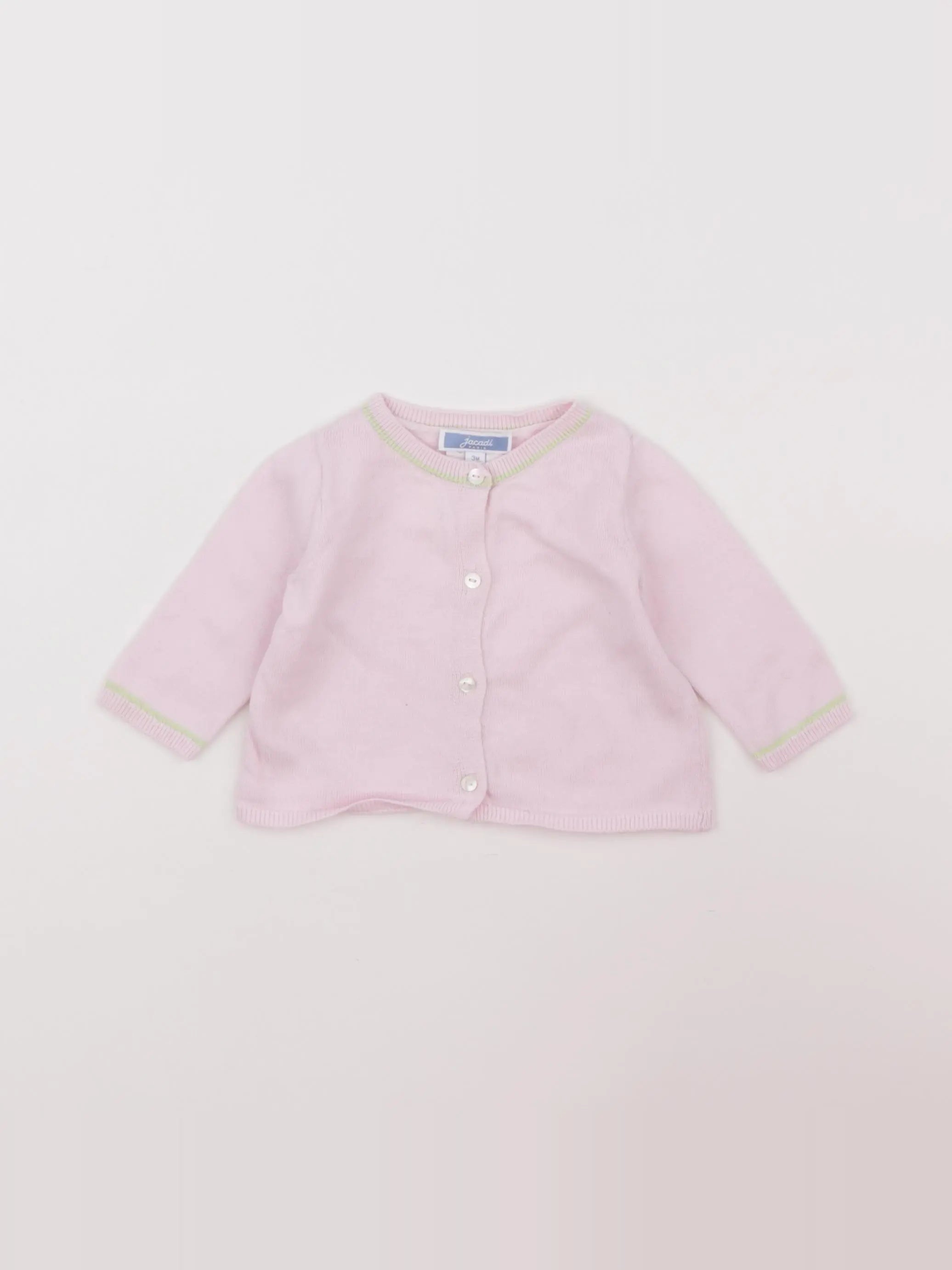 Jacadi - gilet rose - 3 mois