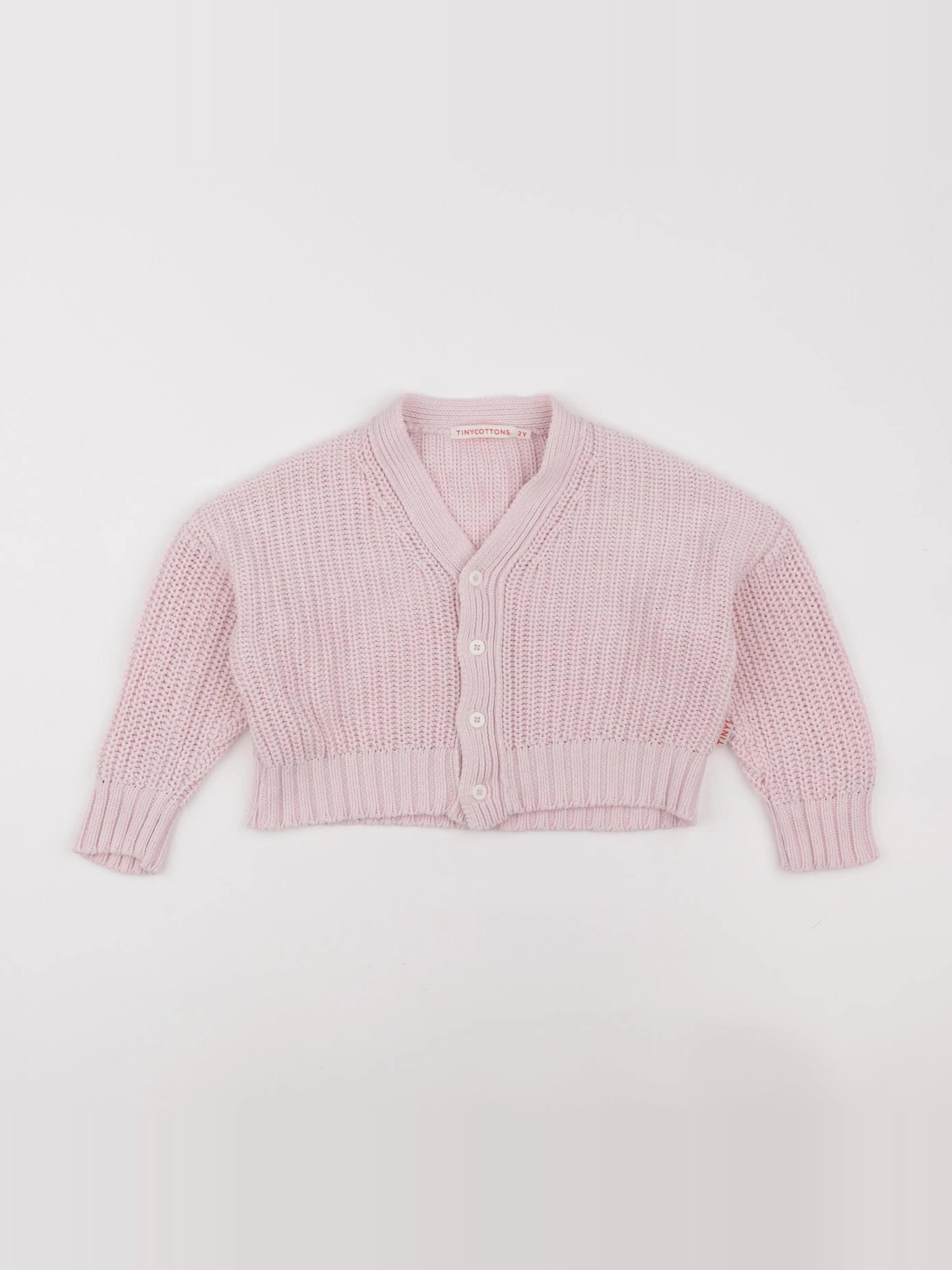 Tiny Cottons - gilet rose - 2 ans