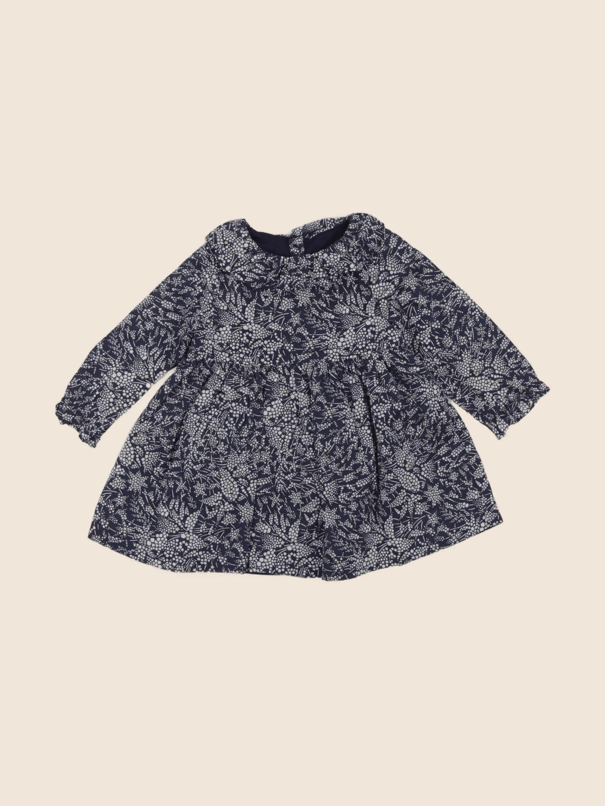 Jacadi - robe liberty bleu - 6 mois