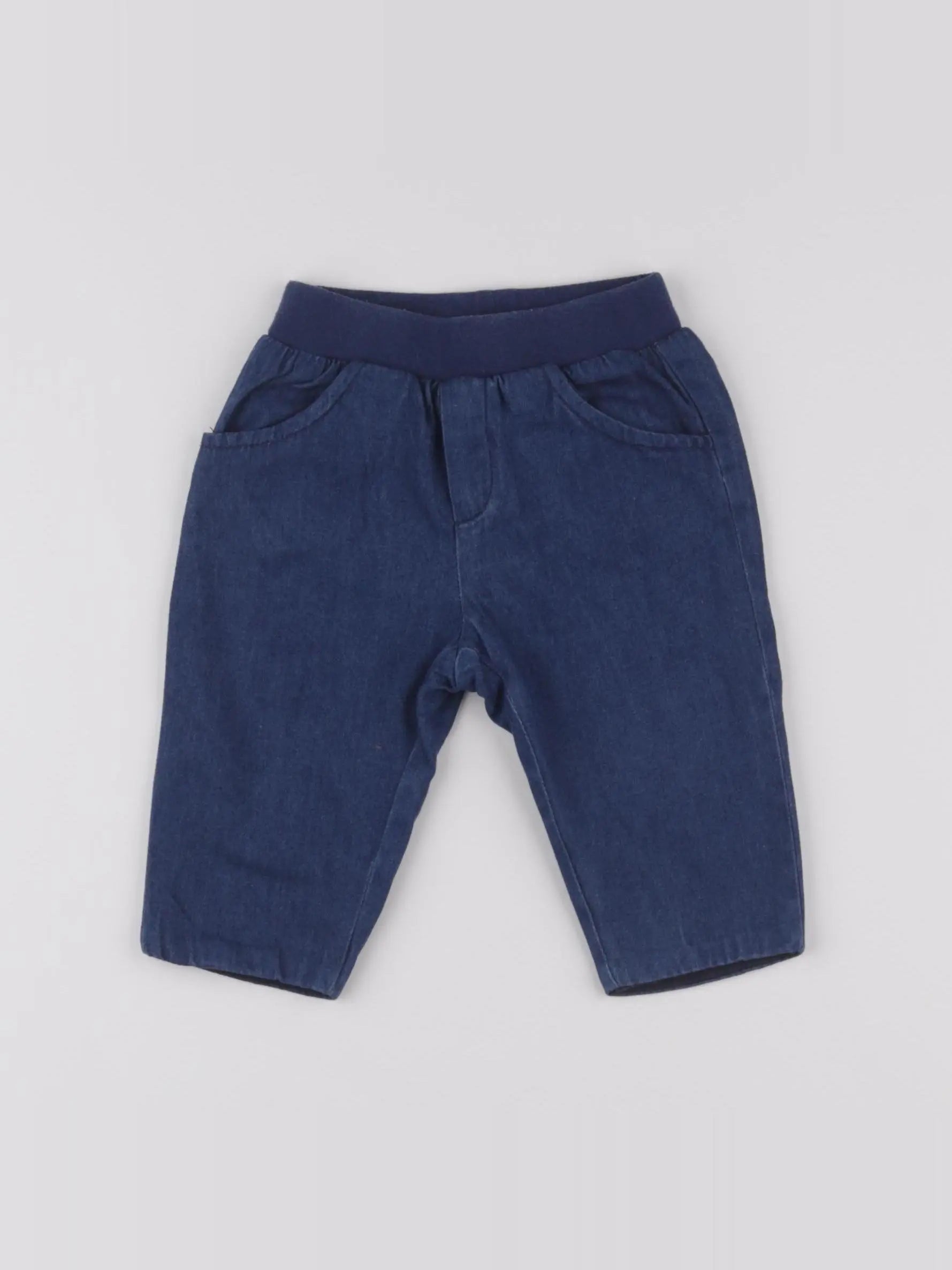Jacadi - pantalon doublé bleu - 3 mois