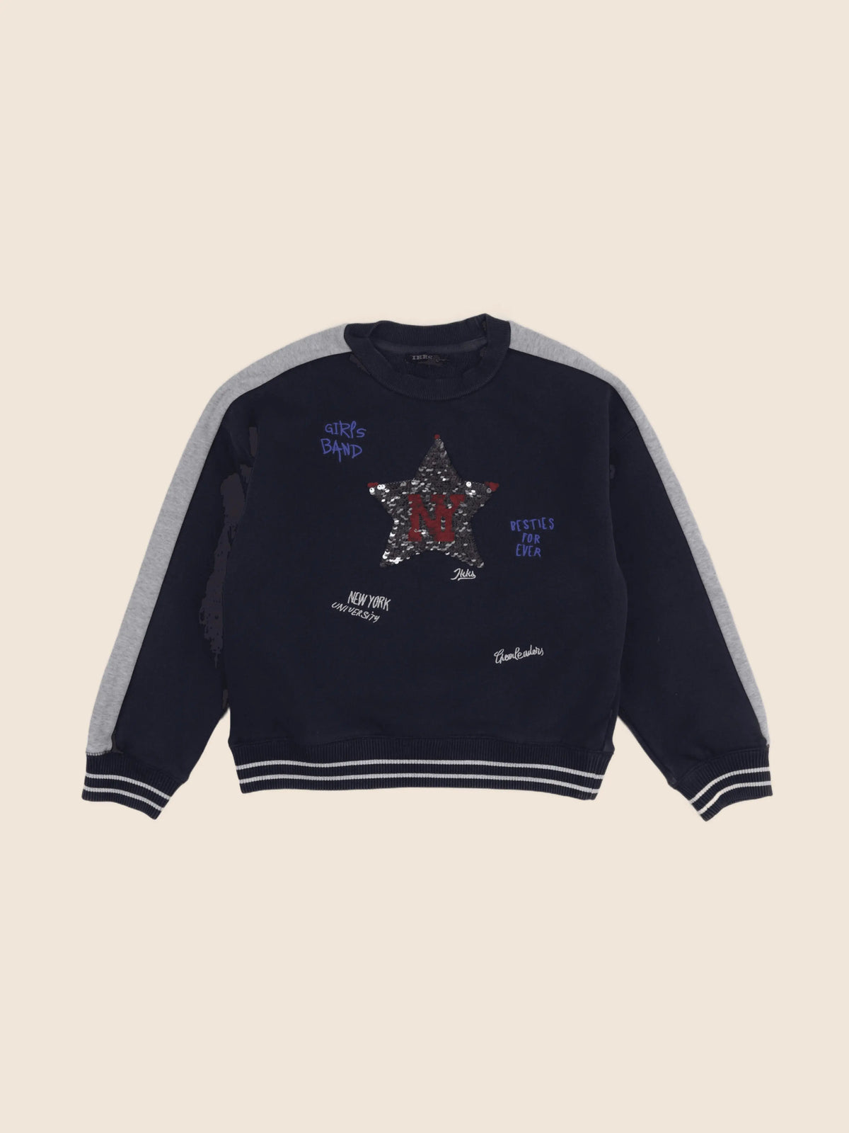 IKKS - sweat bleu - 10 ans