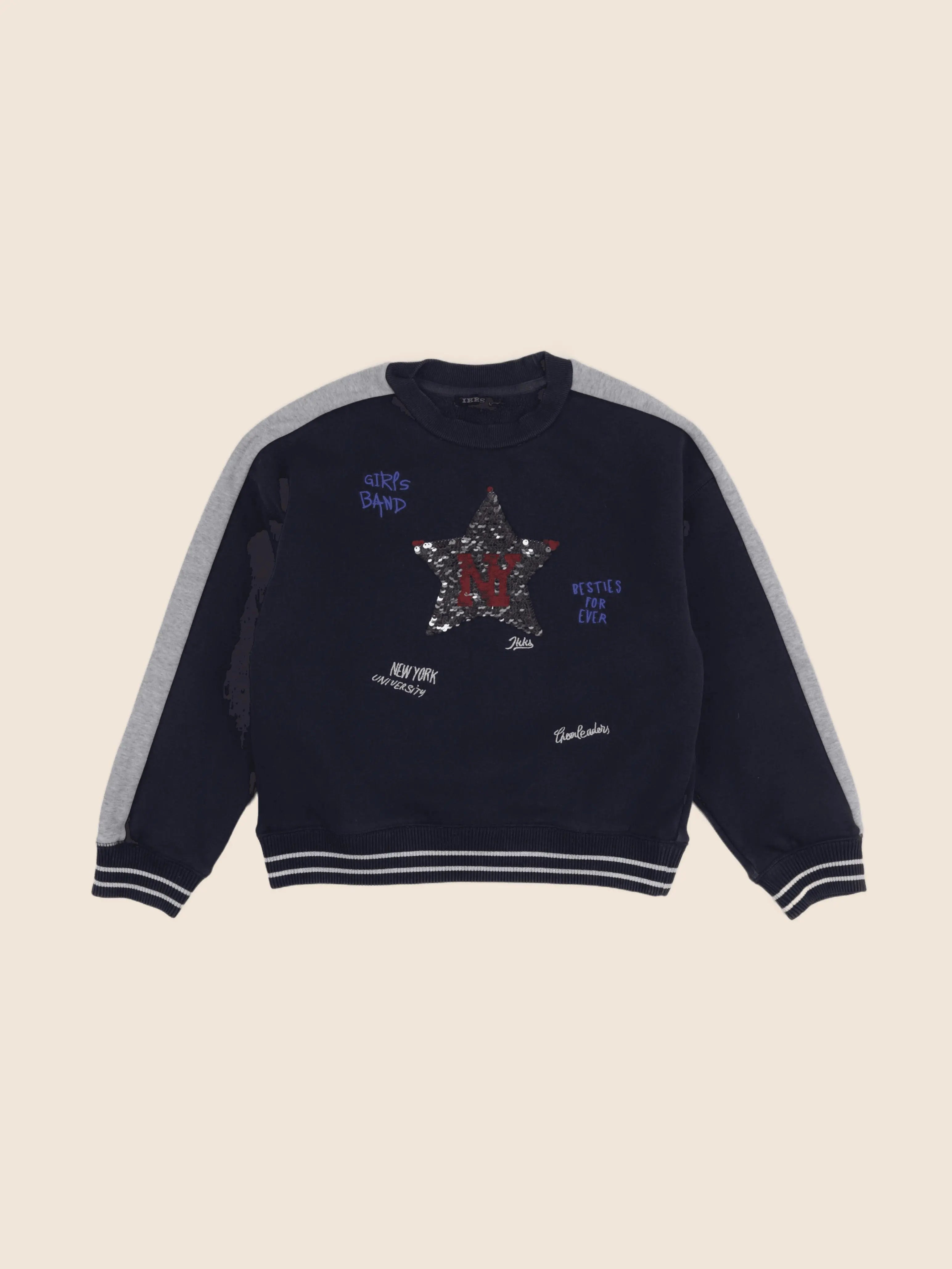 IKKS - sweat bleu - 10 ans