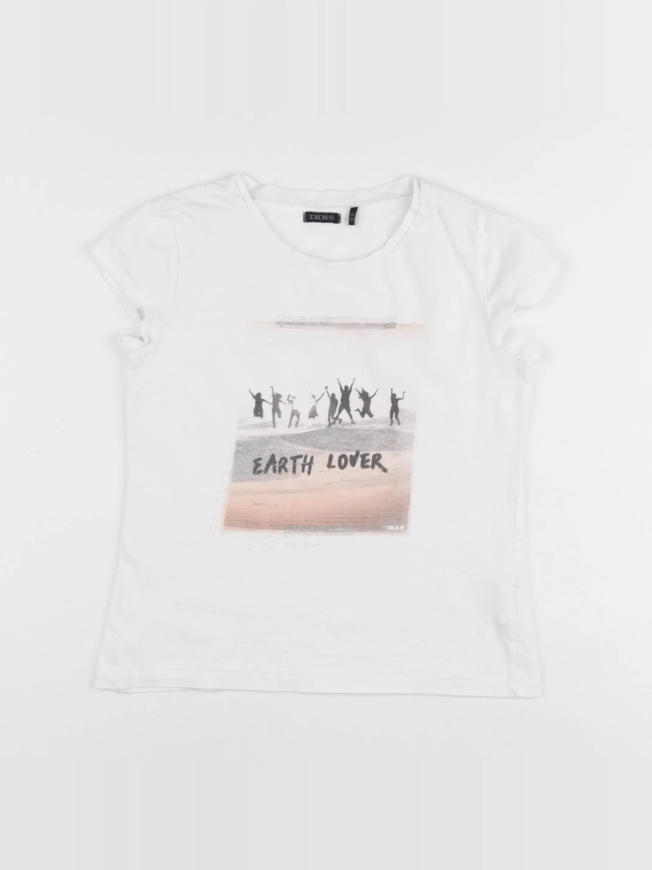 IKKS - tee-shirt blanc - 10 ans