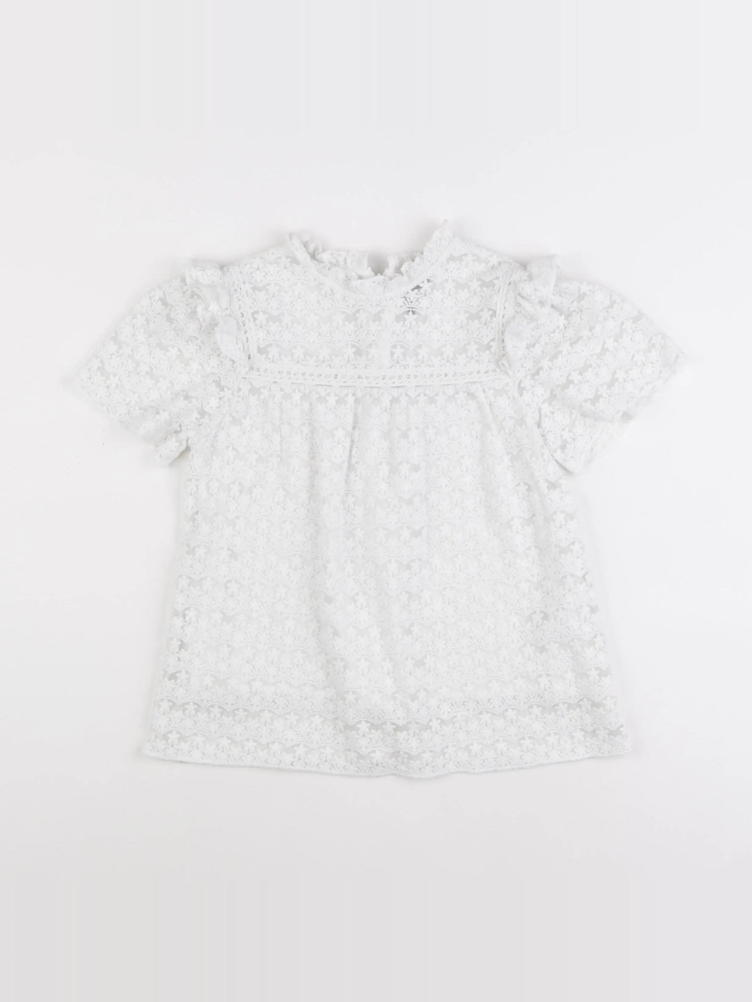 IKKS - blouse blanc - 8 ans