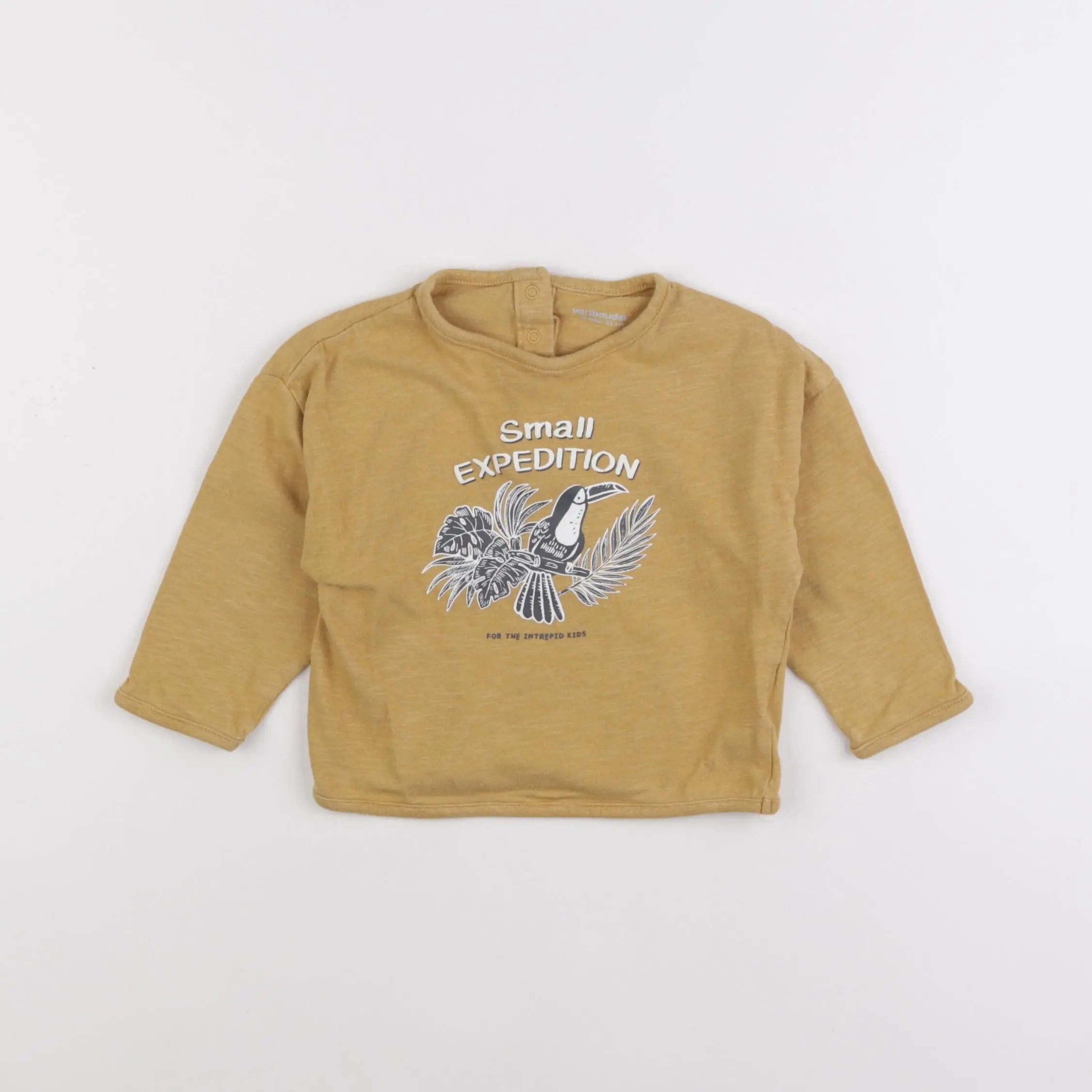 Vertbaudet - tee-shirt jaune - 18 mois