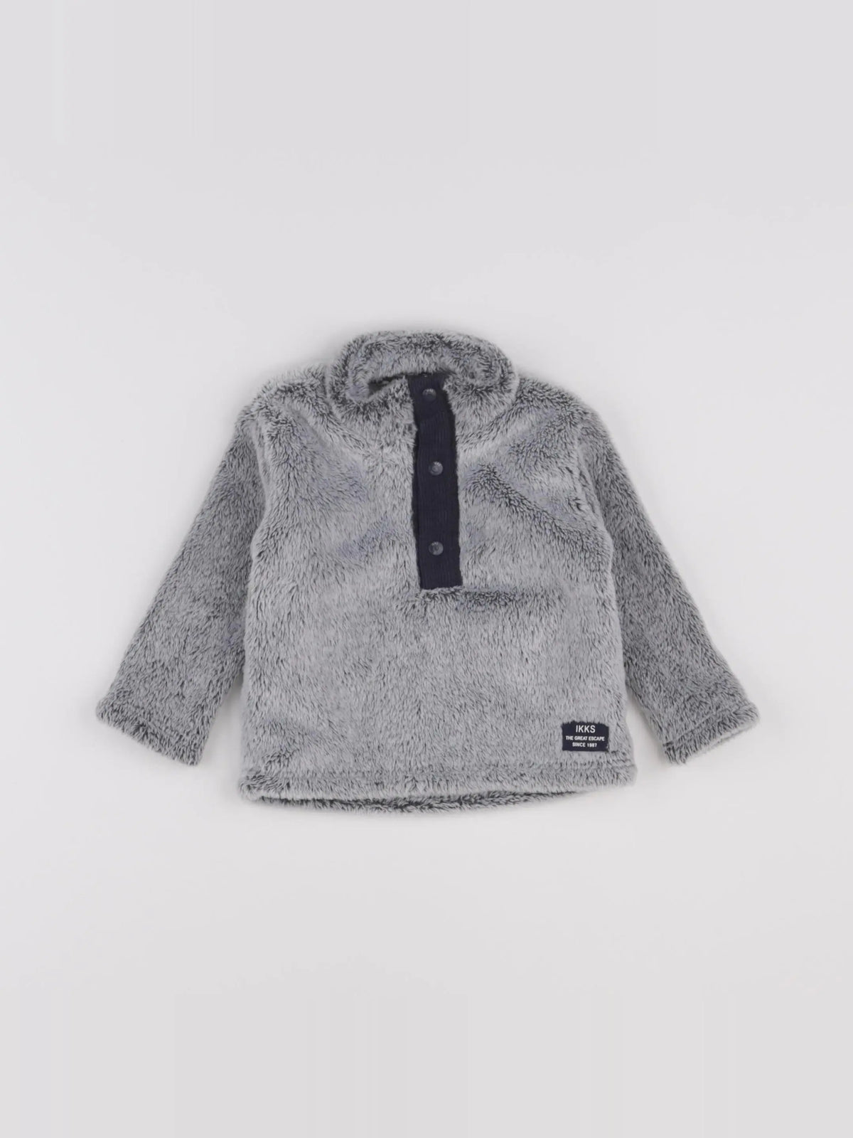IKKS - sweat imprimé au dos gris - 6 mois