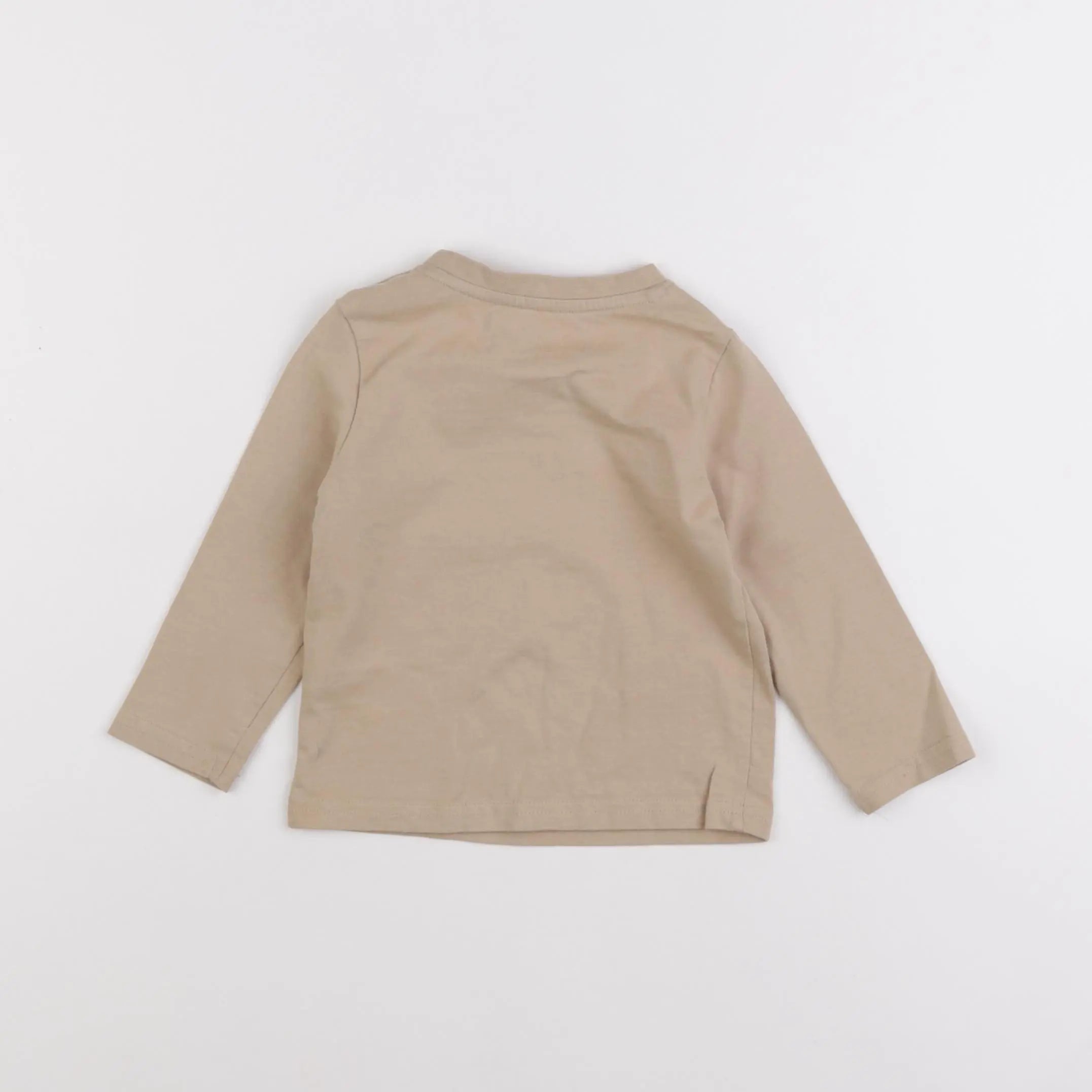 Vertbaudet - tee-shirt marron - 12 mois