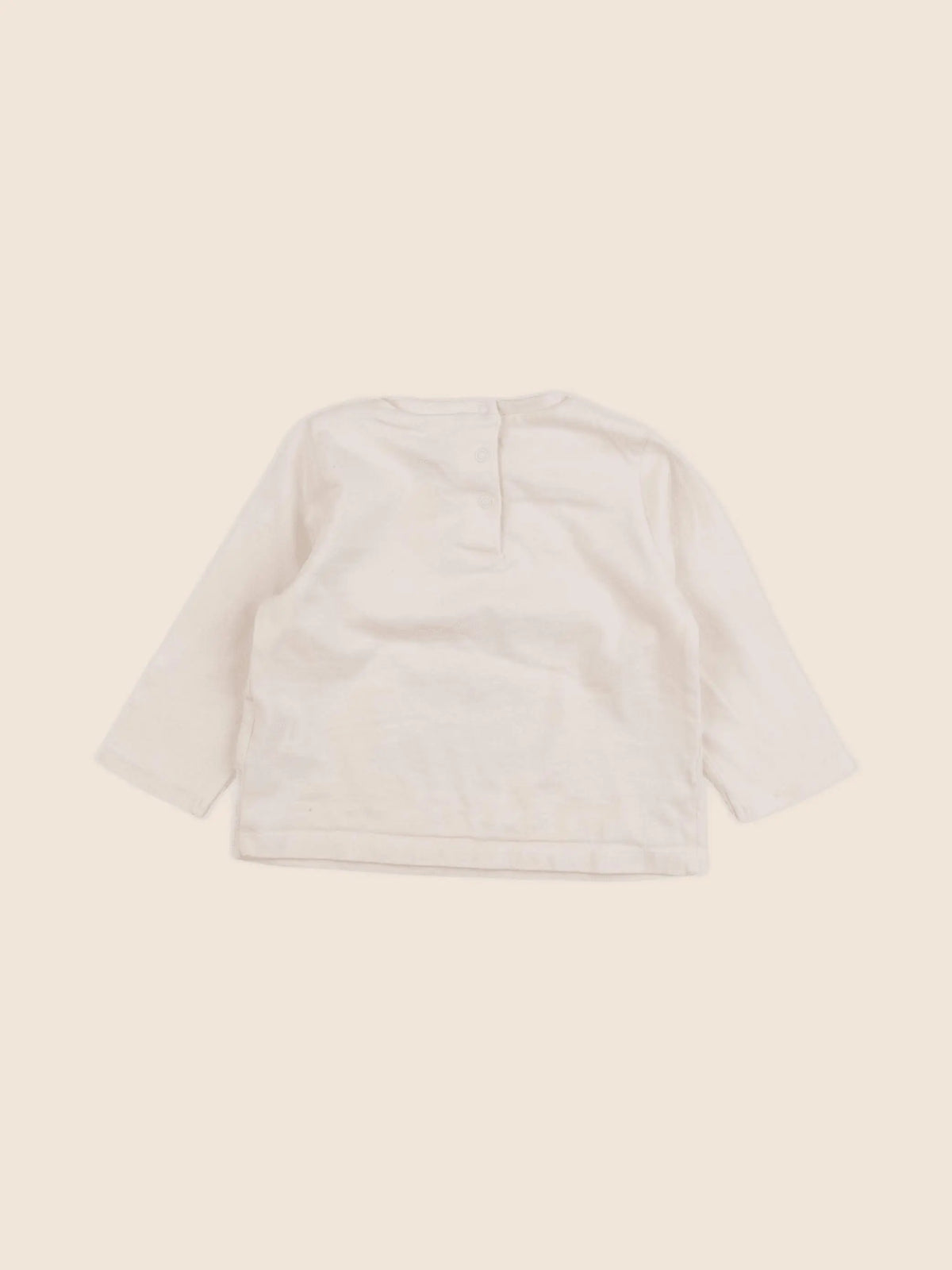 Vertbaudet - tee-shirt beige - 12 mois
