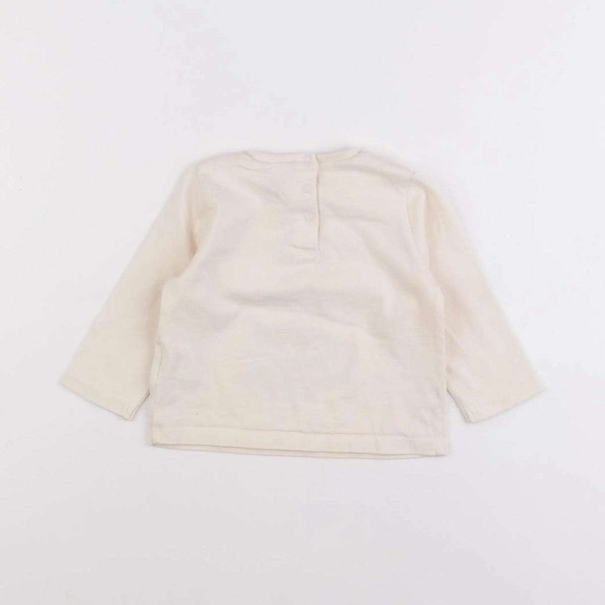 Vertbaudet - tee-shirt beige - 12 mois