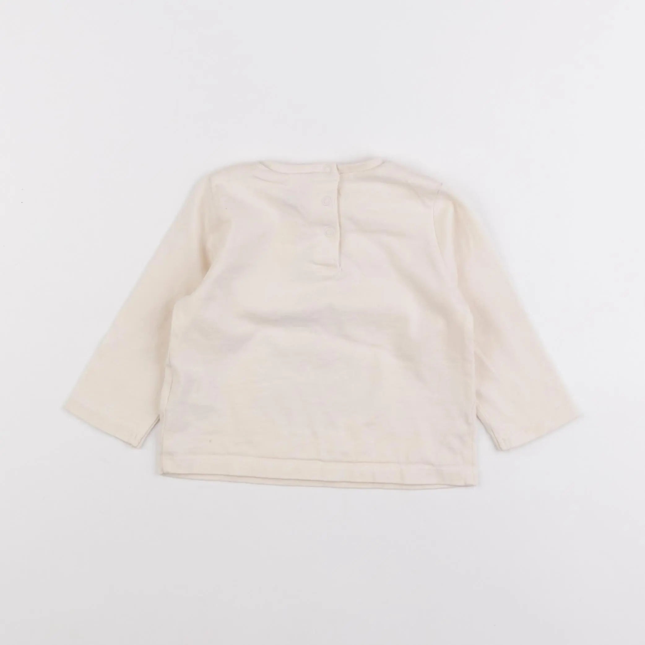 Vertbaudet - tee-shirt beige - 12 mois