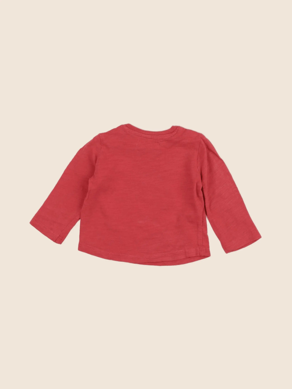 Mango - tee-shirt rouge - 6/9 mois