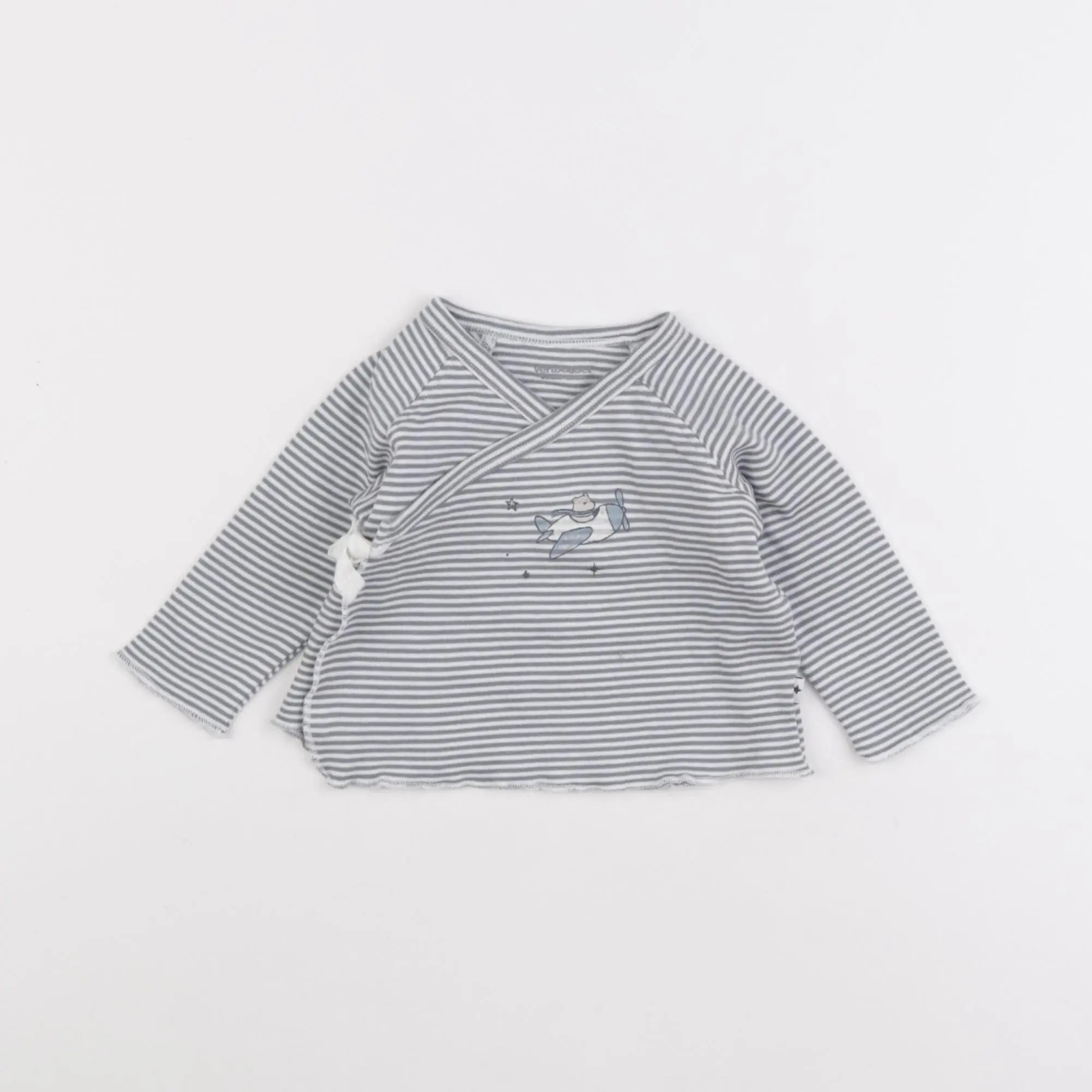 Vertbaudet - tee-shirt gris - 6 mois