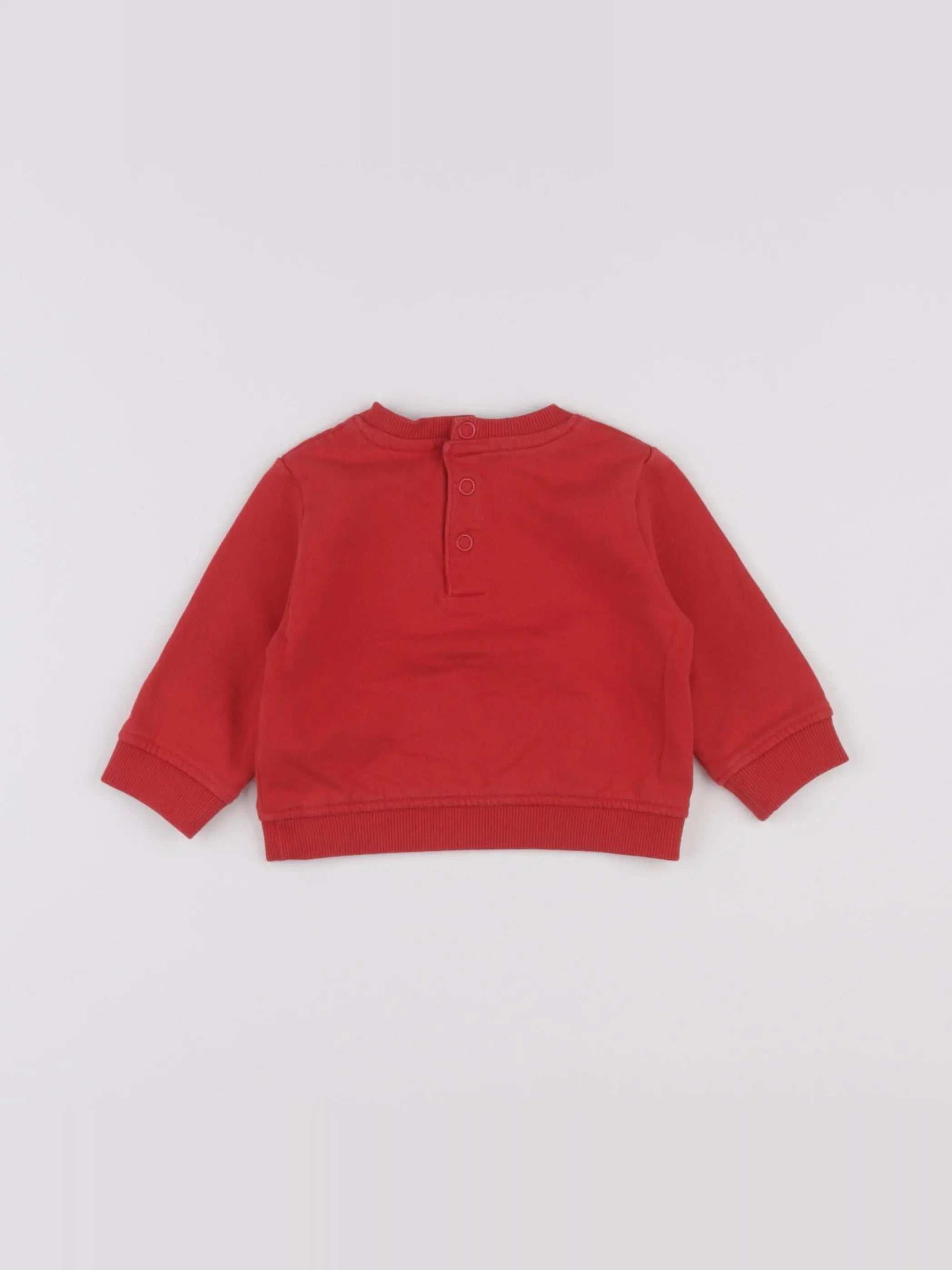 Tape à l'oeil - sweat rouge - 3 mois