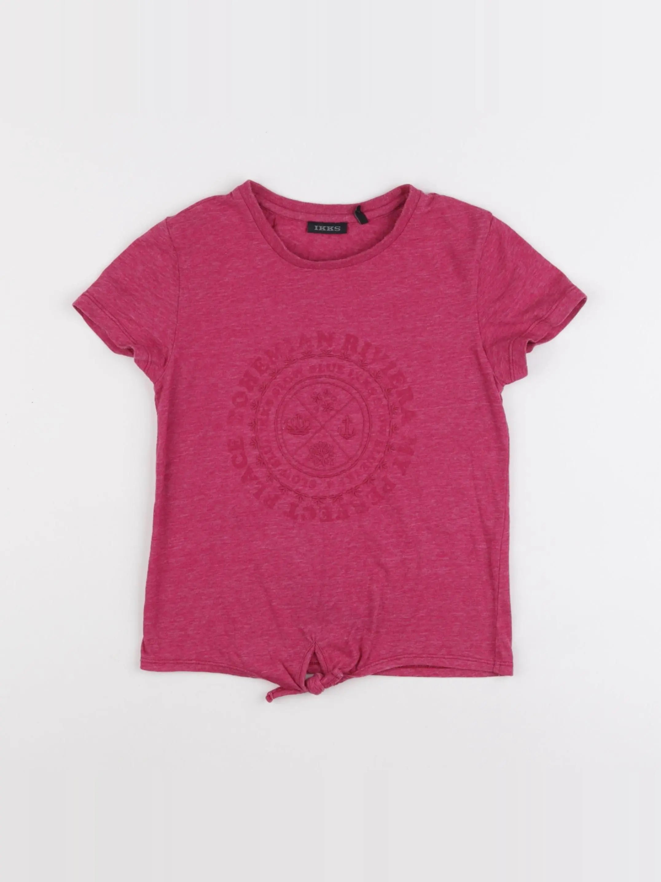 IKKS - tee-shirt rose - 8 ans