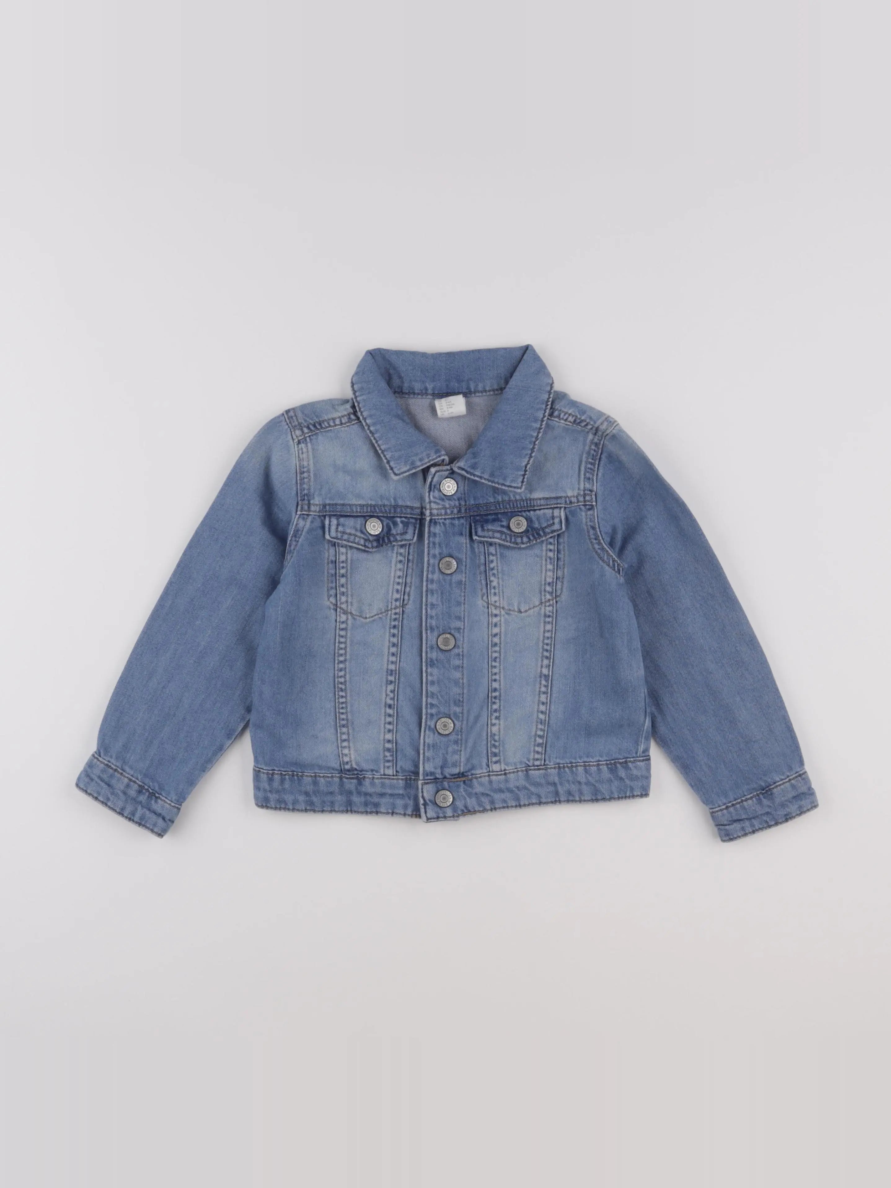H&M - veste bleu - 3/4 ans