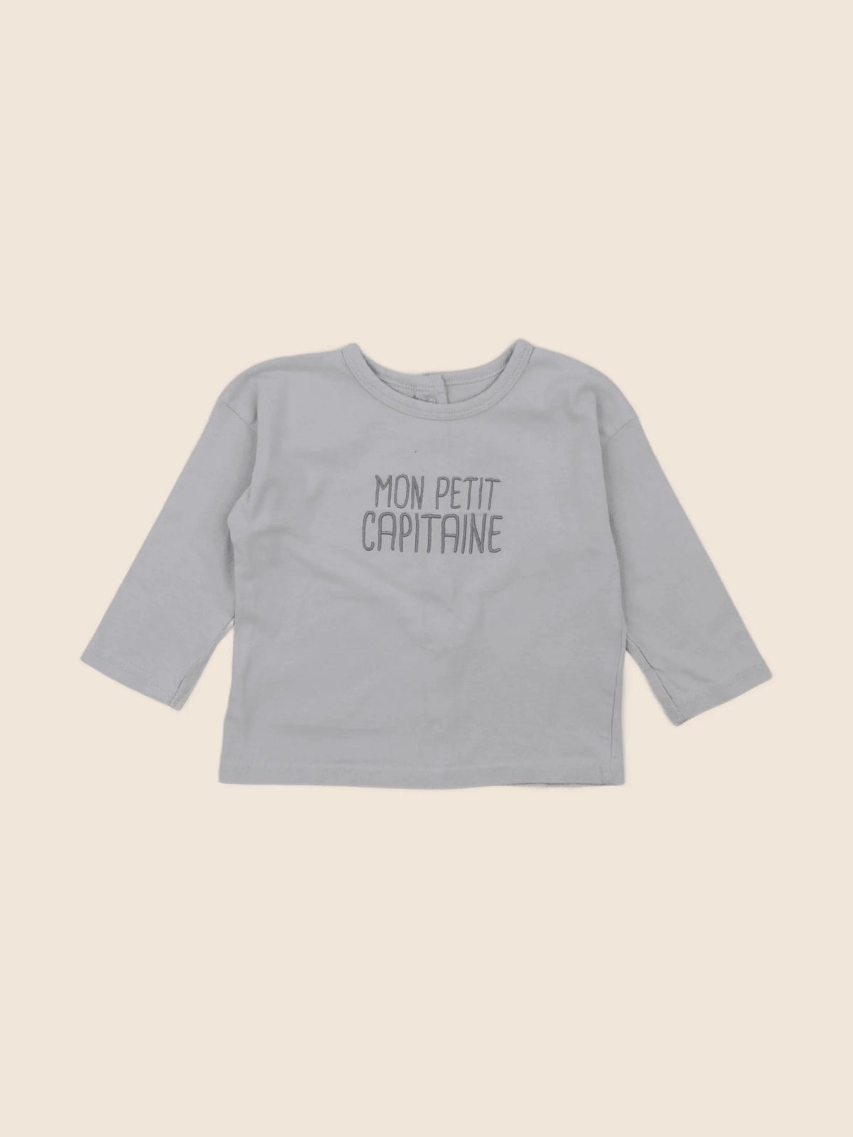 Vertbaudet - tee-shirt bleu - 9 mois