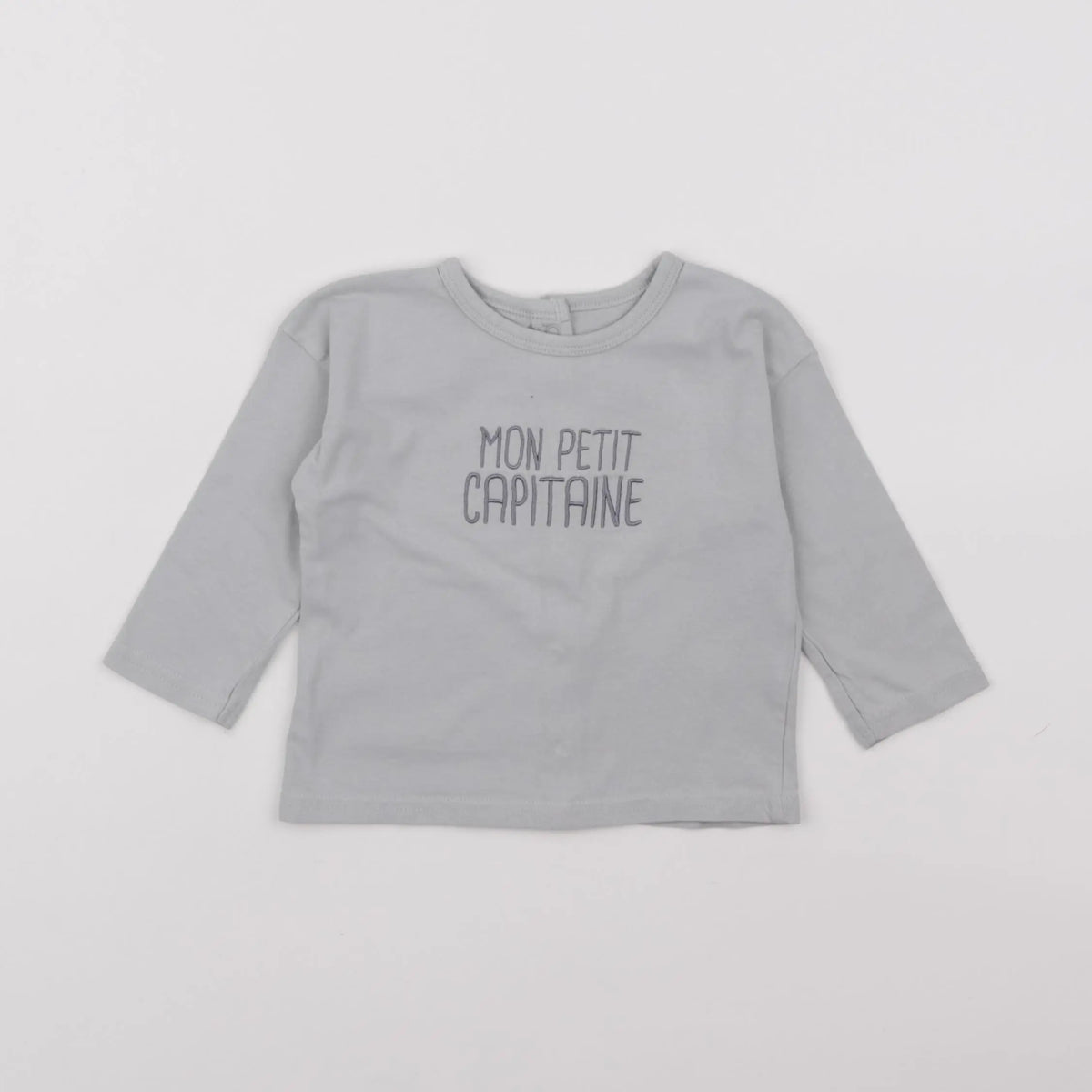 Vertbaudet - tee-shirt bleu - 9 mois
