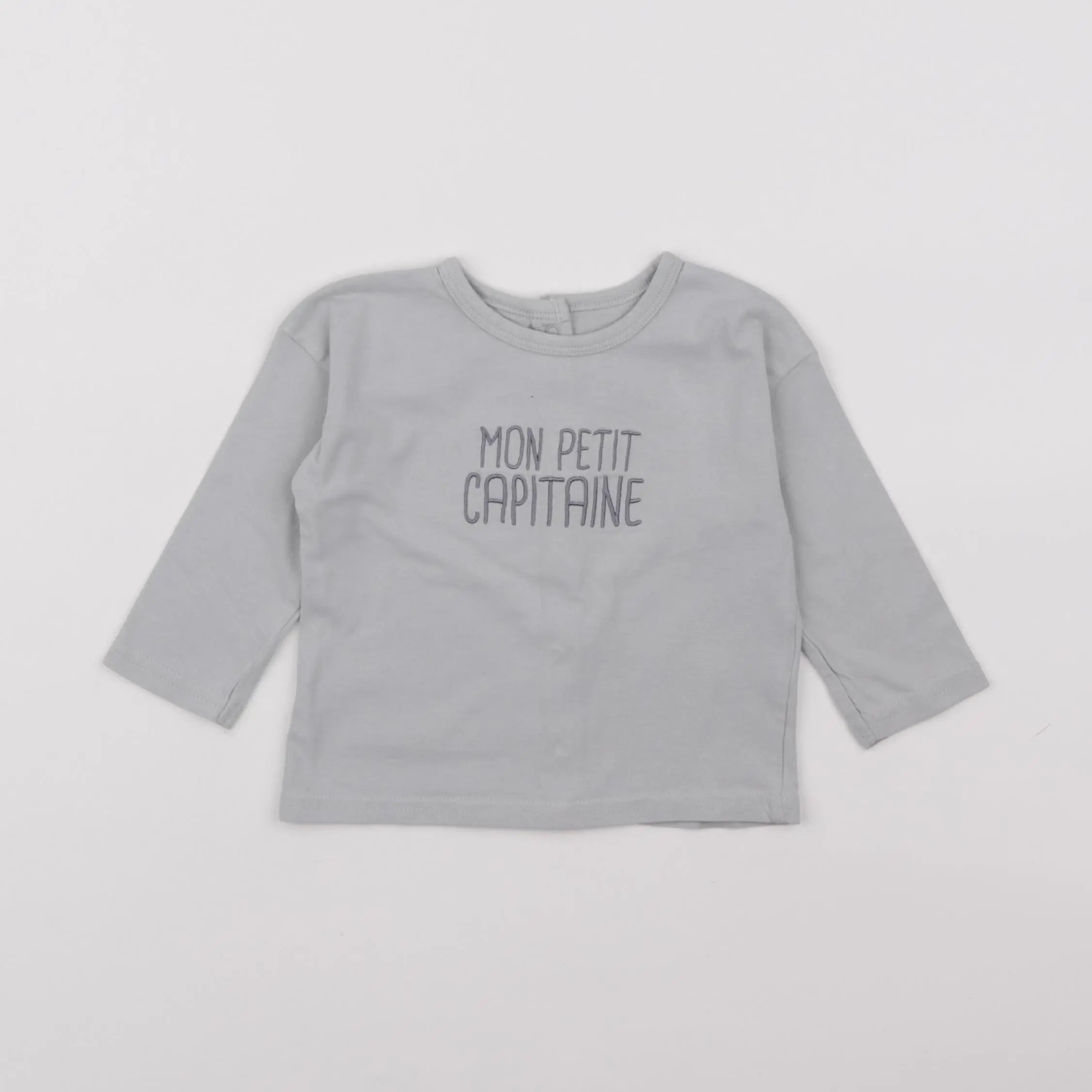 Vertbaudet - tee-shirt bleu - 9 mois