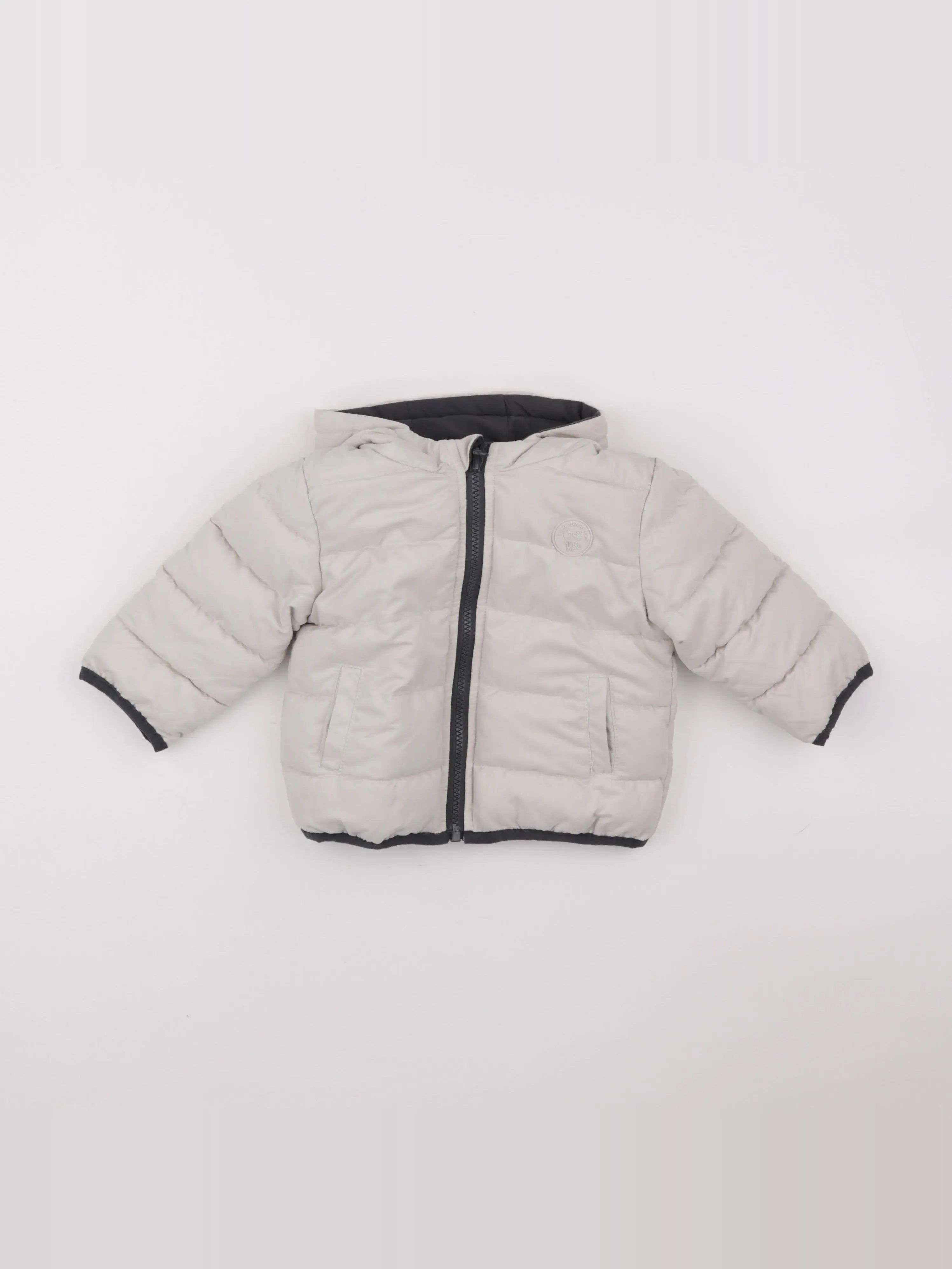 Vertbaudet - doudoune beige - 18 mois