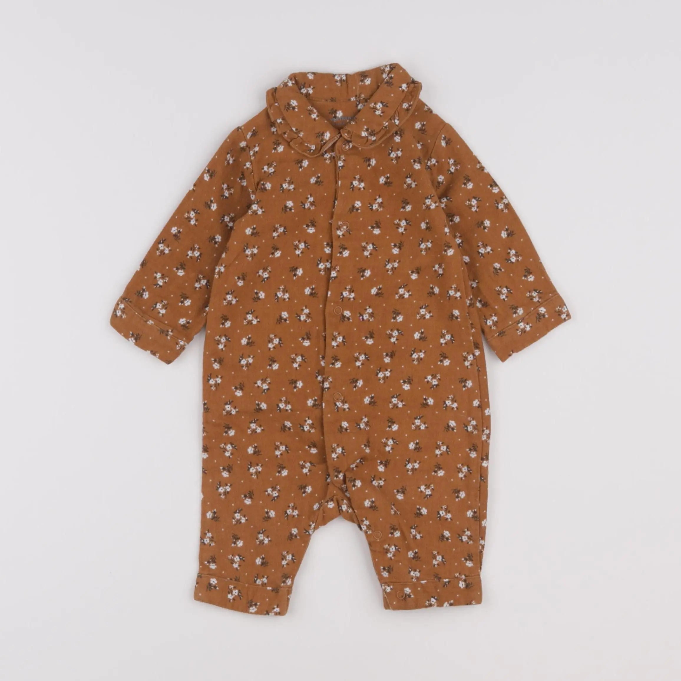 Vertbaudet - combinaison marron - 3 mois