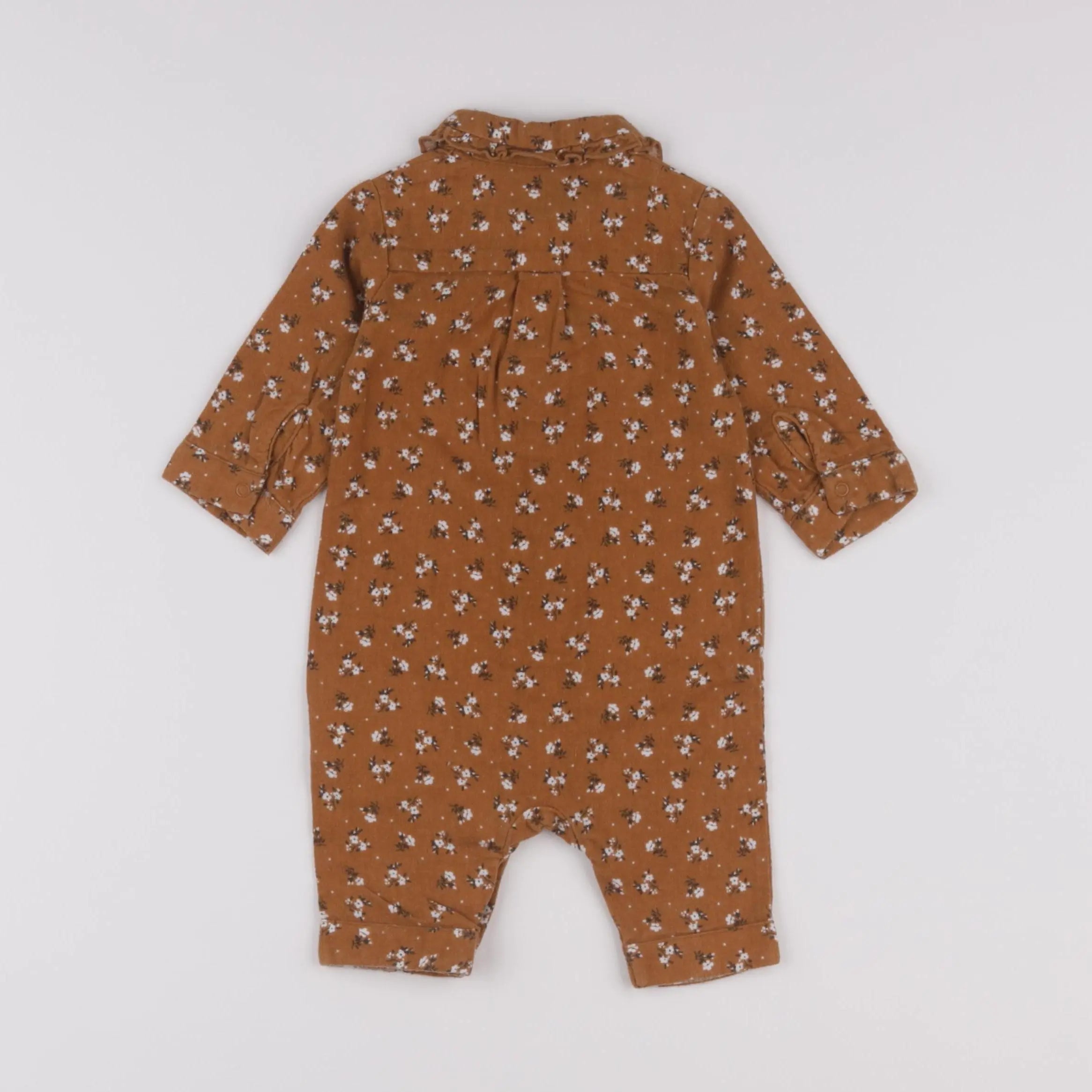 Vertbaudet - combinaison marron - 3 mois