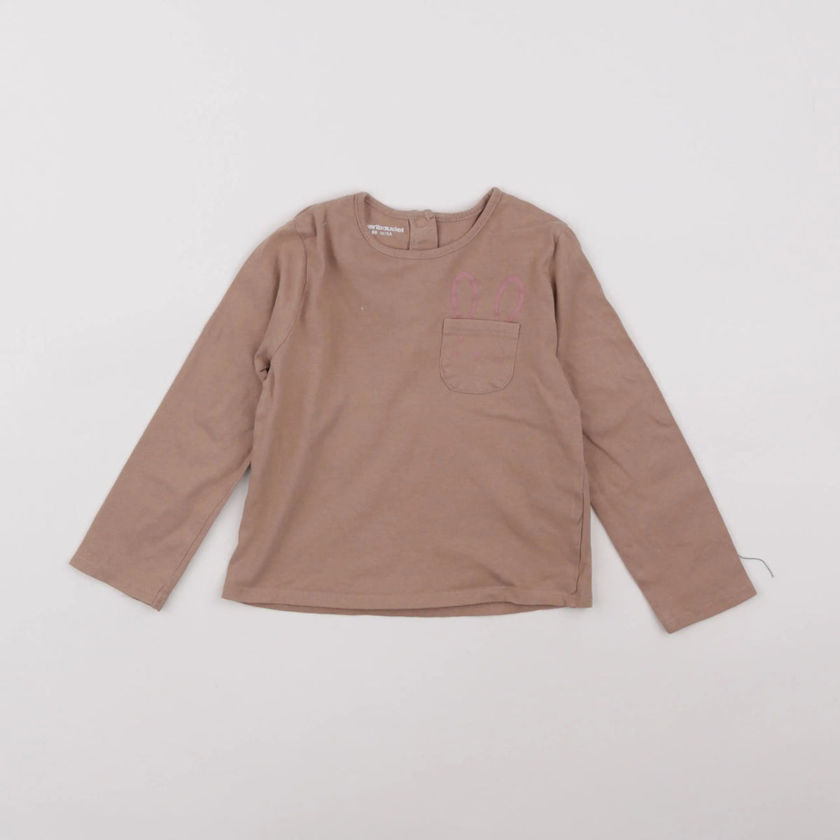 Vertbaudet - tee-shirt marron - 2 ans