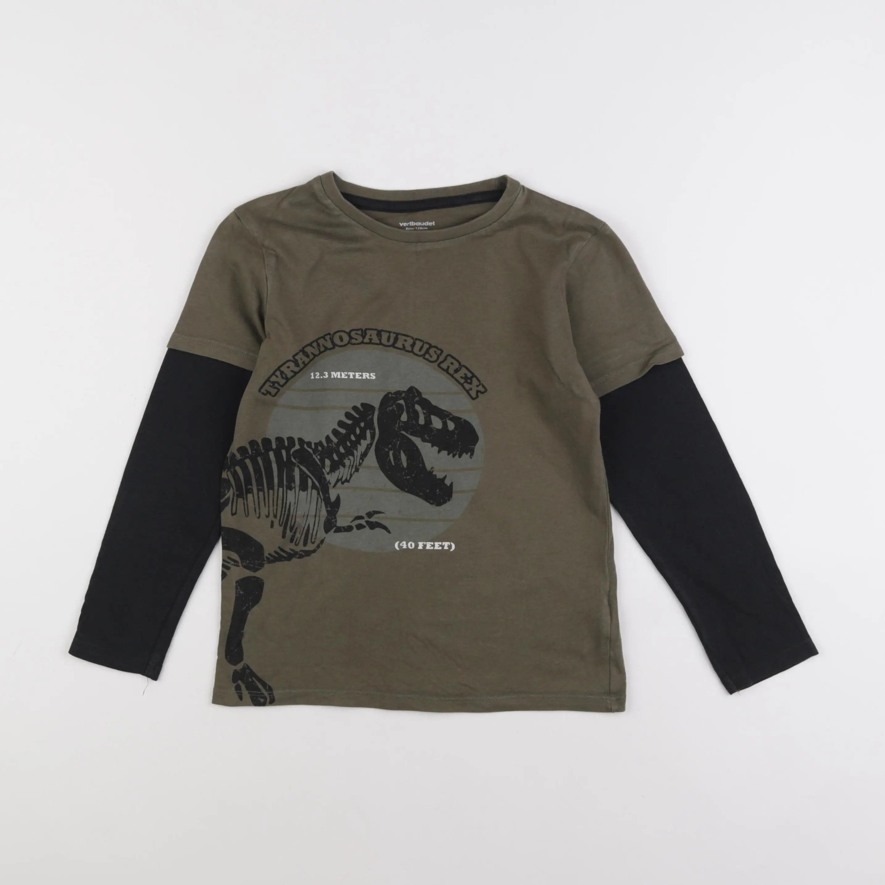Vertbaudet - tee-shirt vert - 8 ans