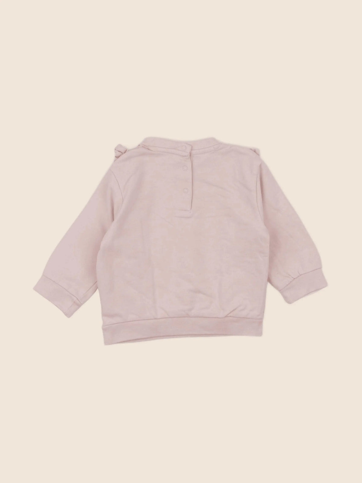 Vertbaudet - sweat rose - 12 mois